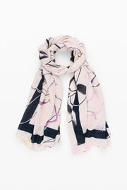 Foulard Stampato a Fiori - Bianco