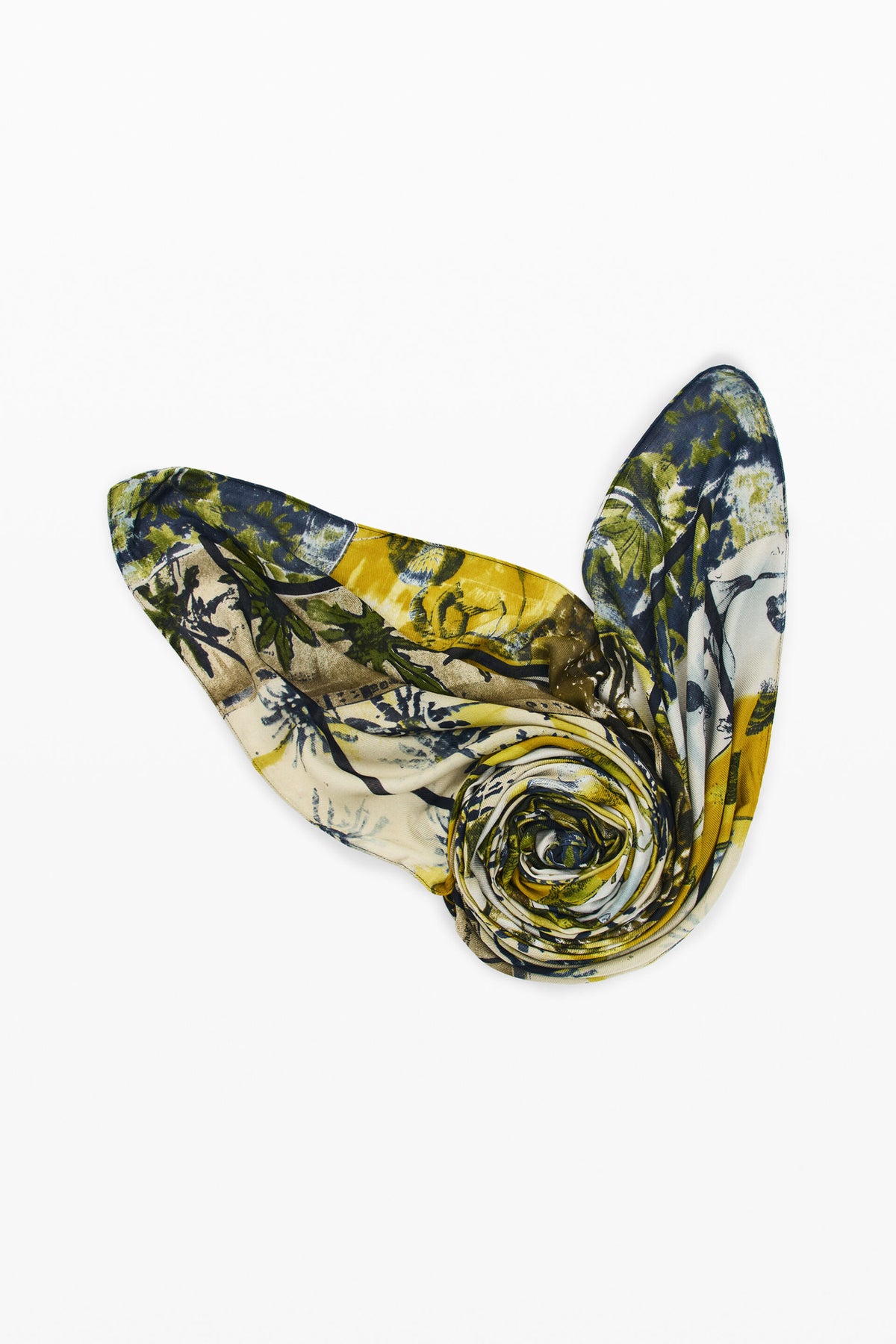 Foulard Stampato Rettangolare - Verde