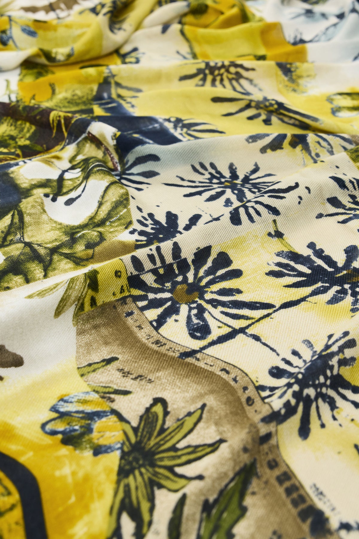 Foulard Stampato Rettangolare - Verde