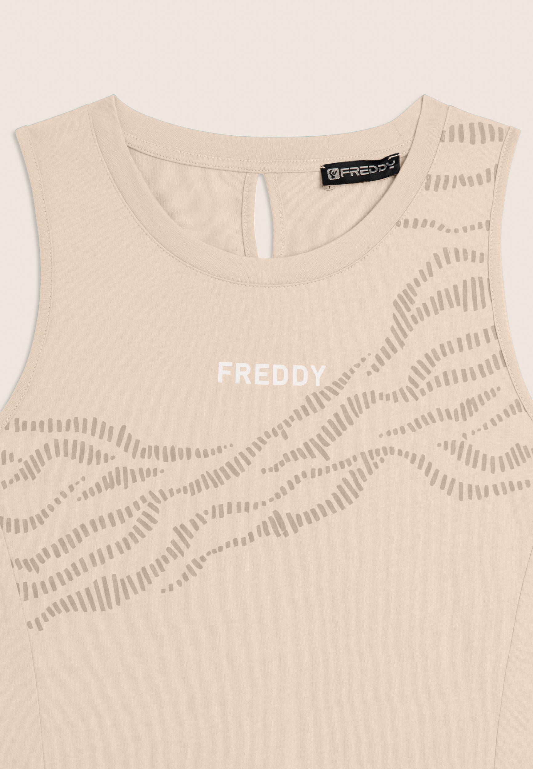 Freddy Abito con Motivo Grafico e Cut-Out Grigio