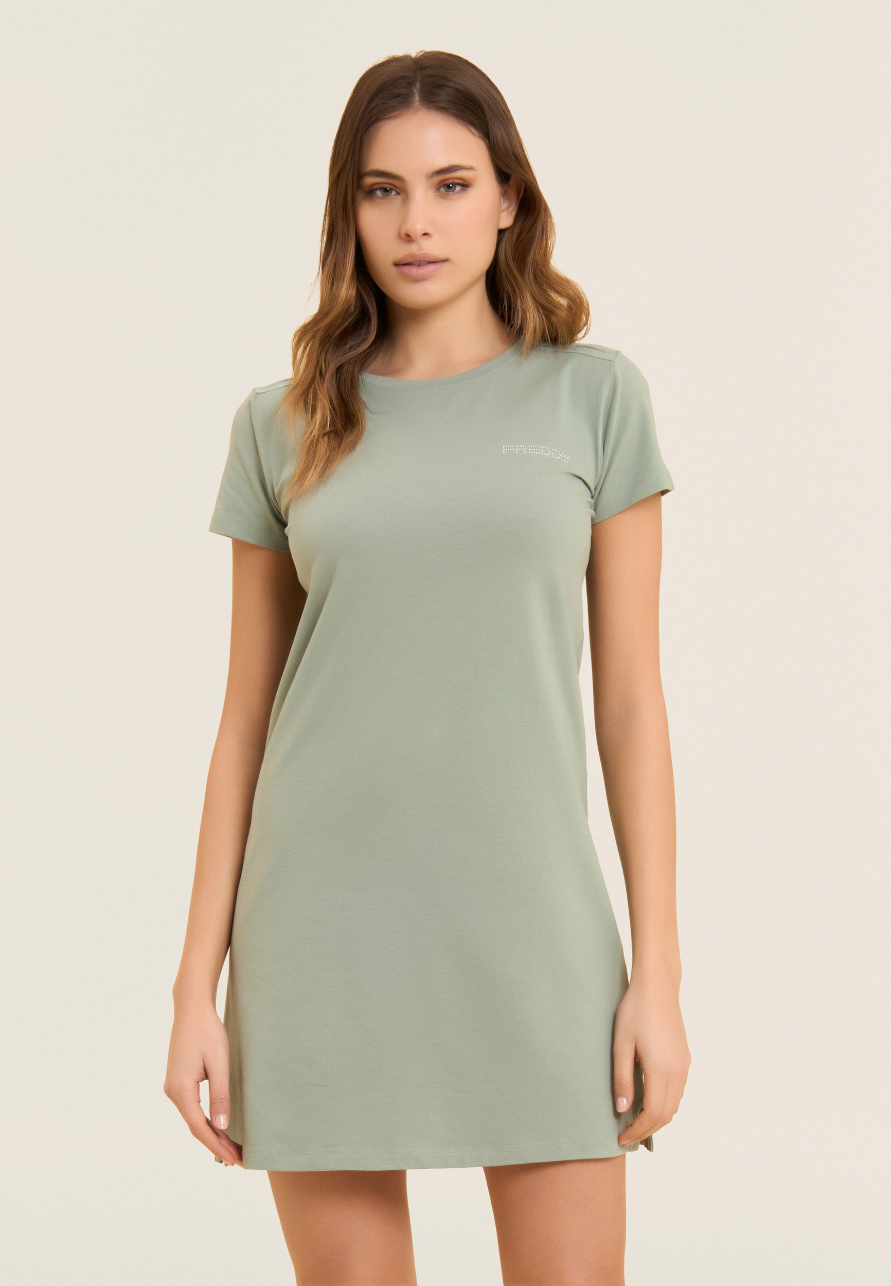Freddy Abito Regular Fit Lunghezza Media con Logo Verde