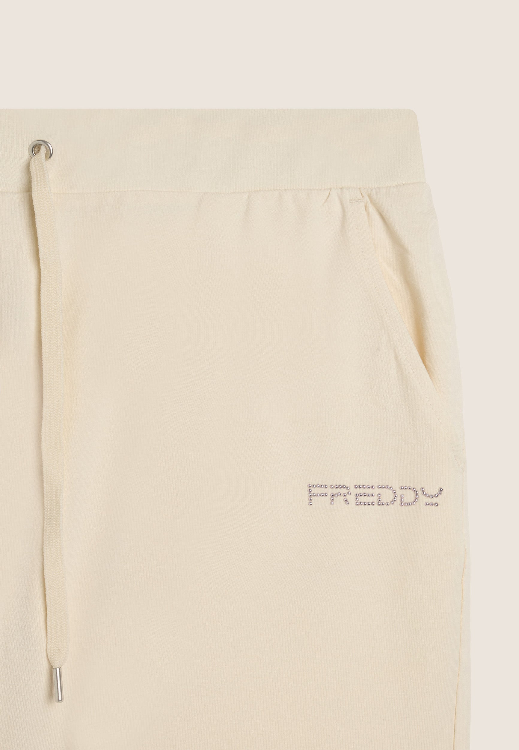 Freddy Bermuda in Jersey con Coulisse e Logo Grigio