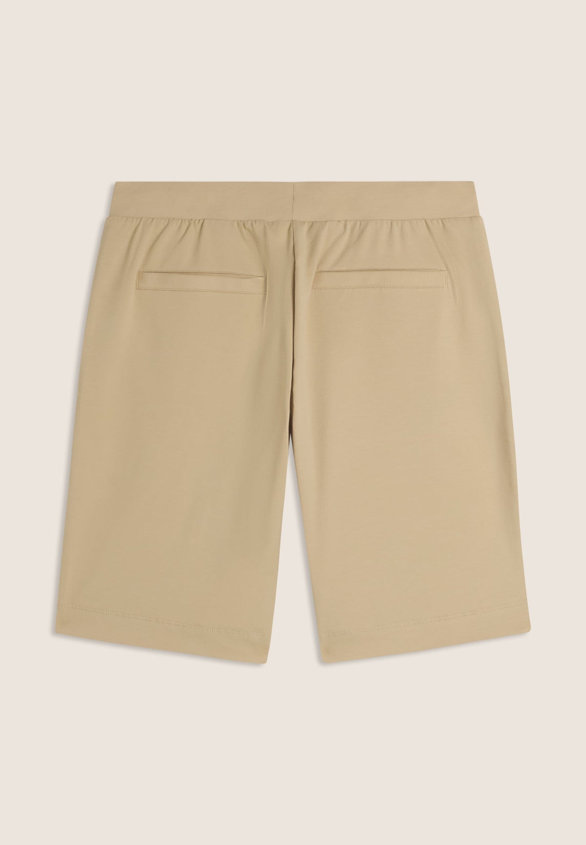 Freddy Bermuda in Jersey con Spacchi Laterali Beige