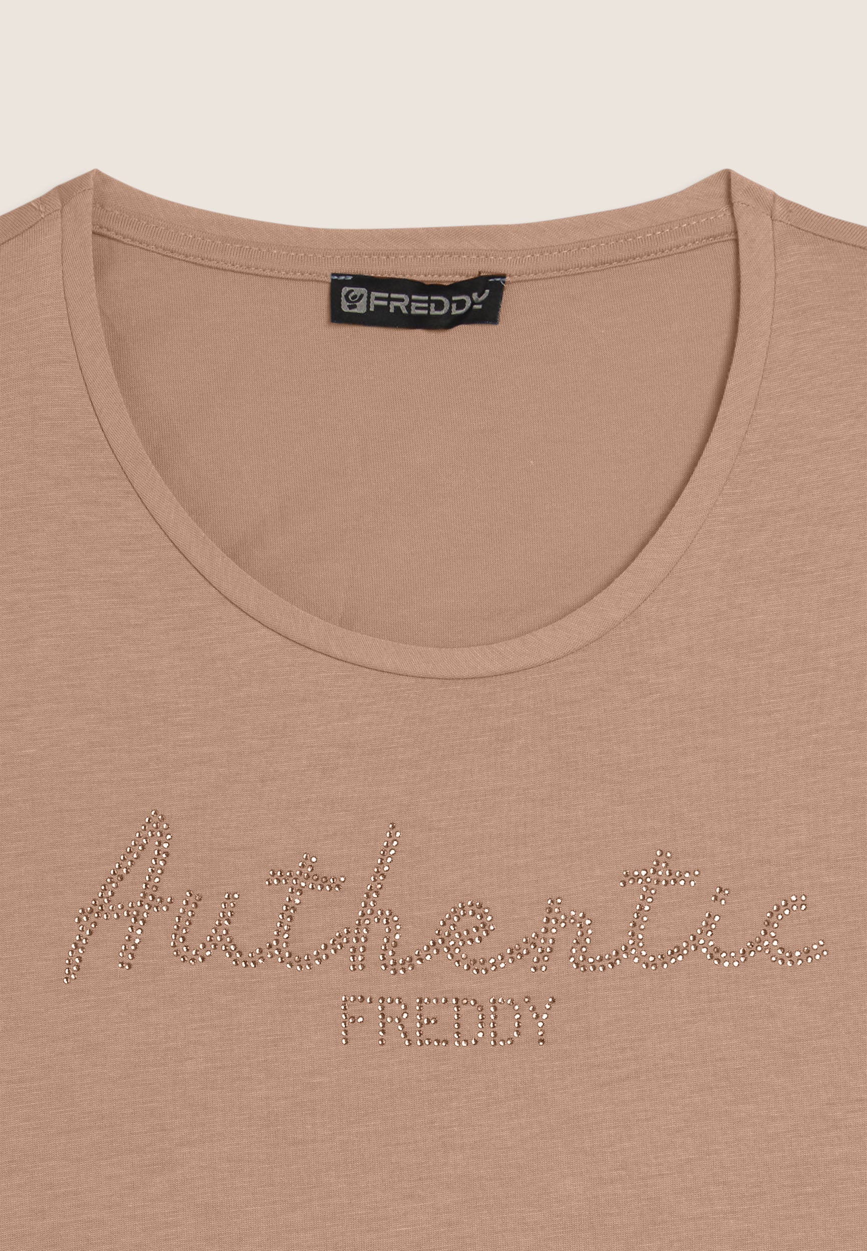 Freddy Canotta Authentic con Logo in Strass Beige