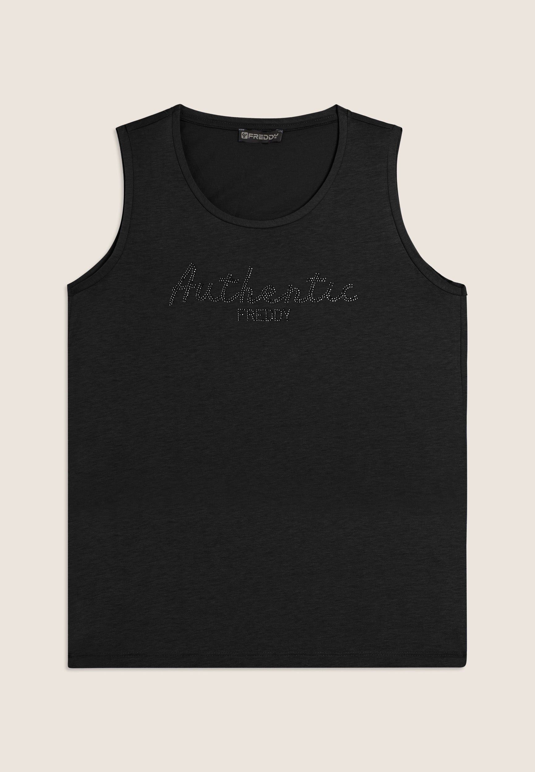 Freddy Canotta Authentic con Logo in Strass Nero