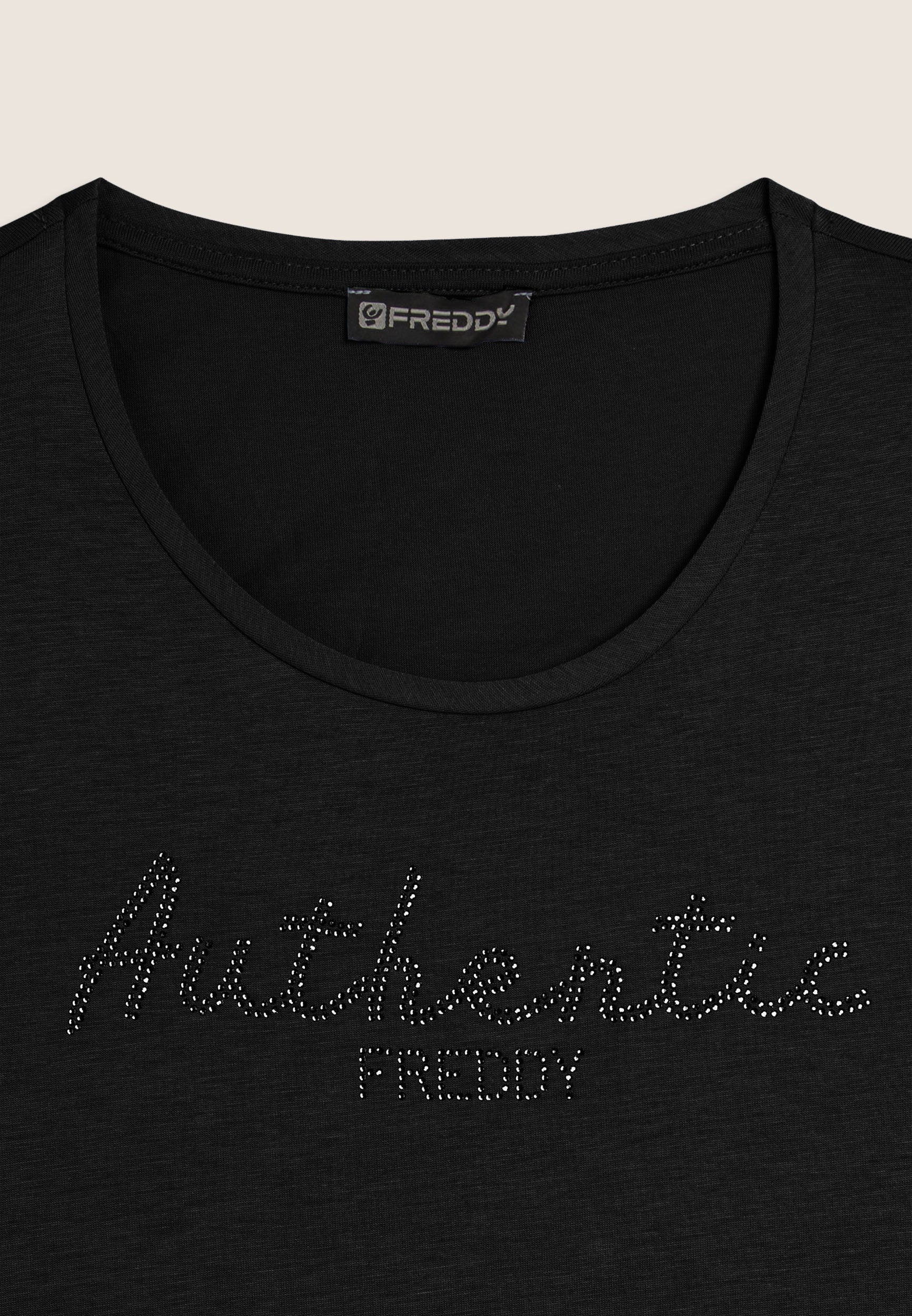 Freddy Canotta Authentic con Logo in Strass Nero