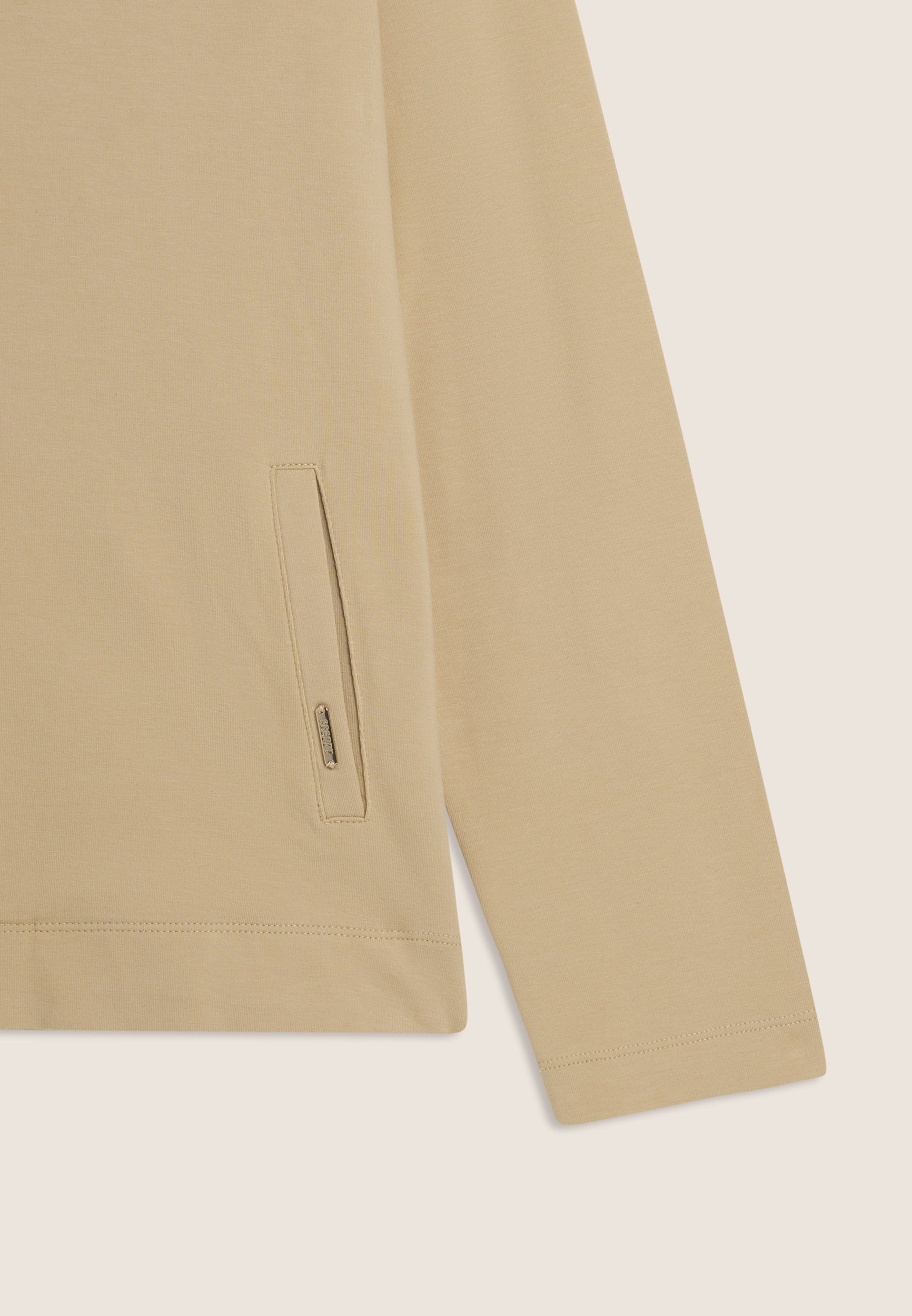 Freddy Felpa con Zip e Cappuccio Fodera Animalier Beige