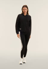 Felpa Cropped Cappuccio Zip Stampa MST