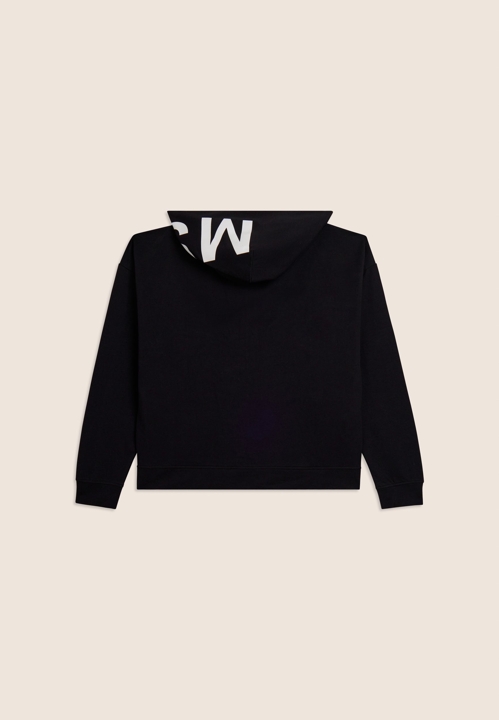 Freddy Felpa Cropped Cappuccio Zip Stampa MST Nero