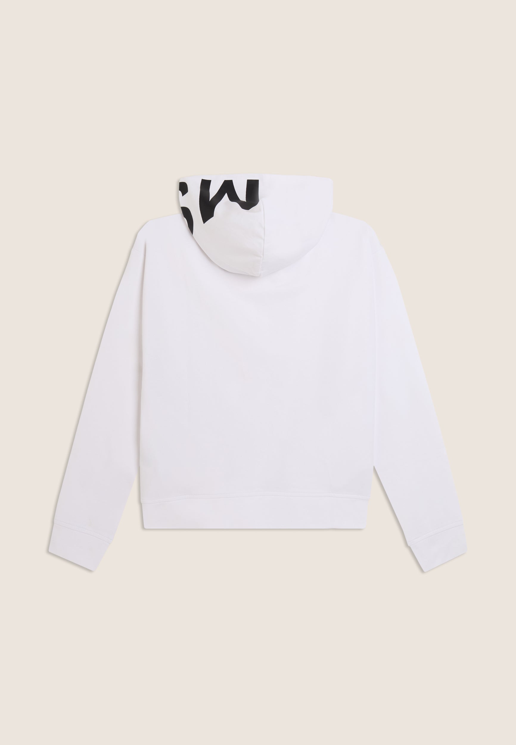 Freddy Felpa Cropped con Cappuccio e Zip Bianco
