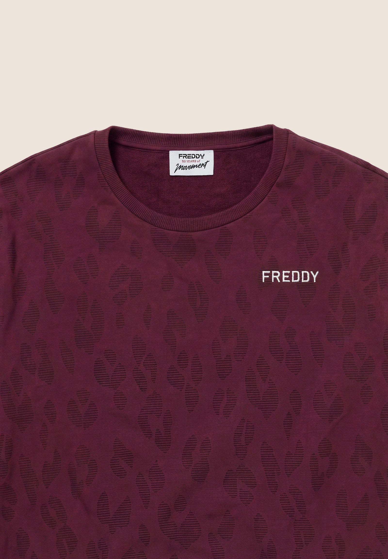 Felpa Girocollo con Stampa Leopardo