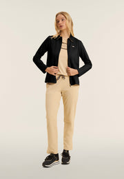 Freddy Felpa Zip con Collo a Camicia Nero