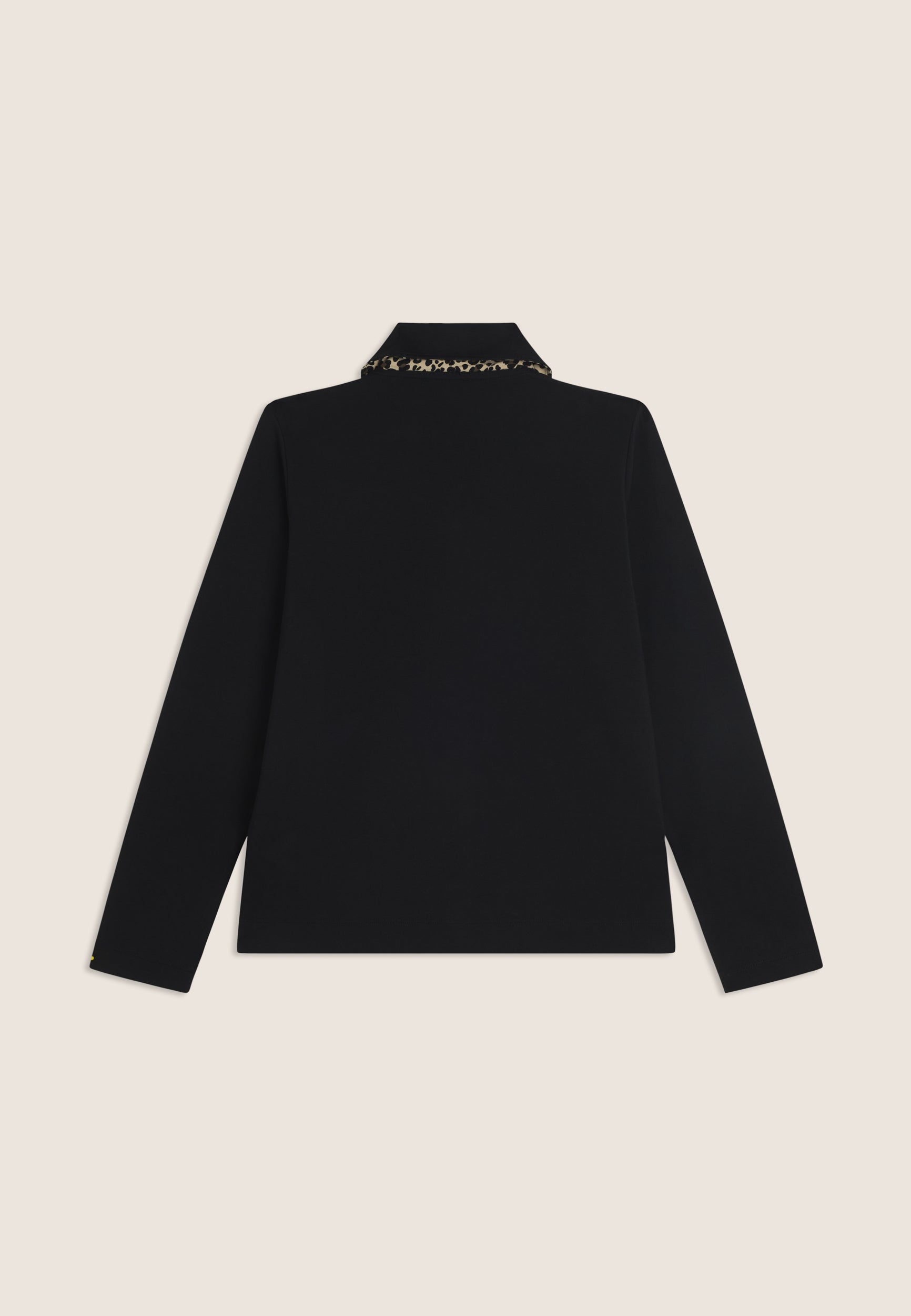 Freddy Felpa Zip con Collo a Camicia Nero