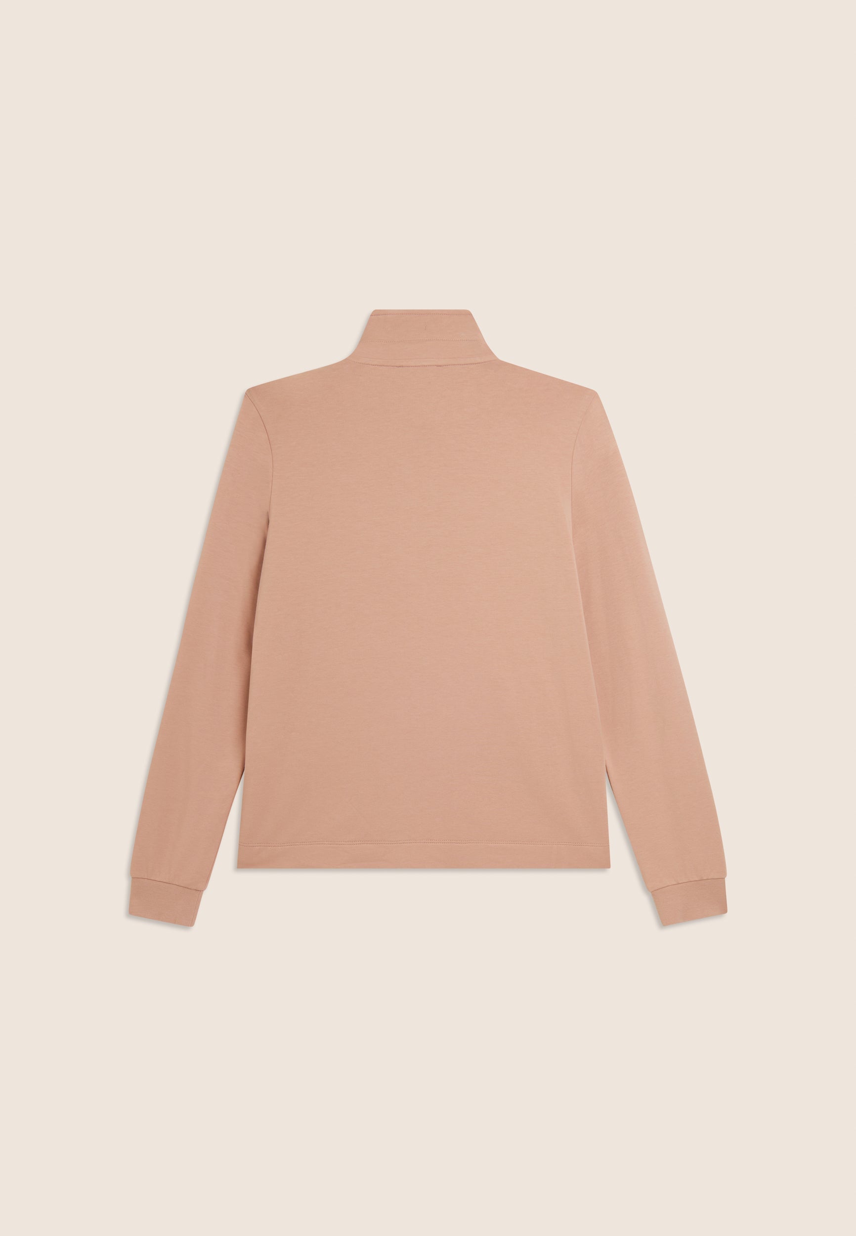 Freddy Felpa Zip e Collo Alto con Logo in Strass Beige