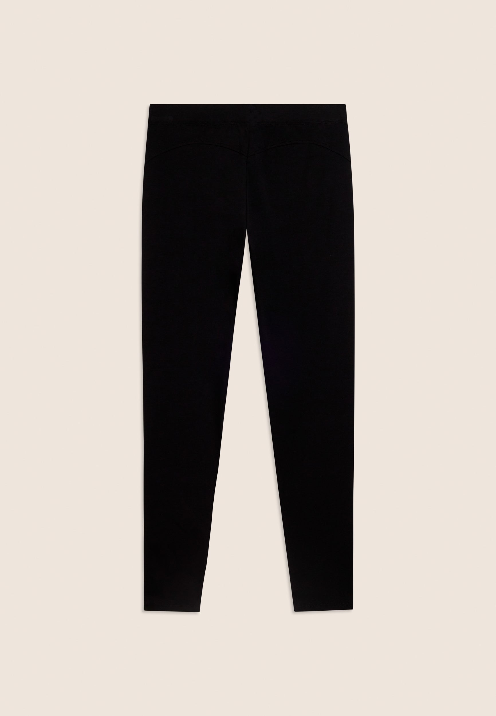 Freddy Leggings 7/8 con Cuciture a Cuore Nero