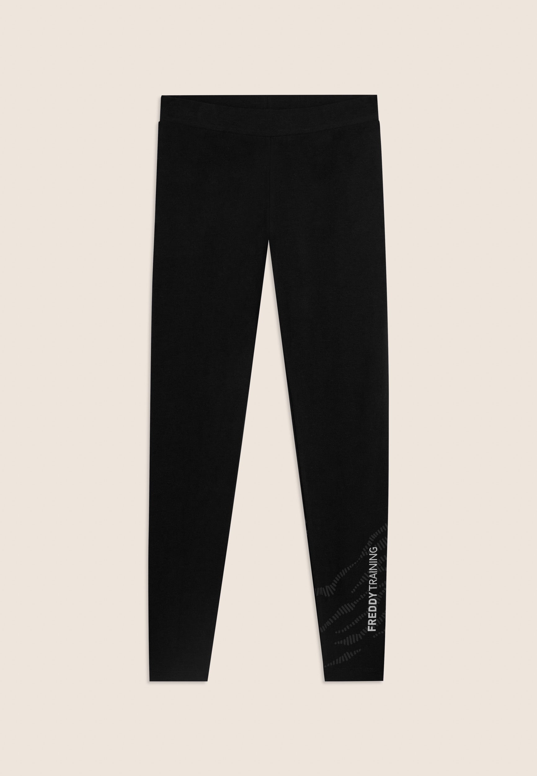 Freddy Leggings 7/8 con Motivo Grafico e Logo Nero