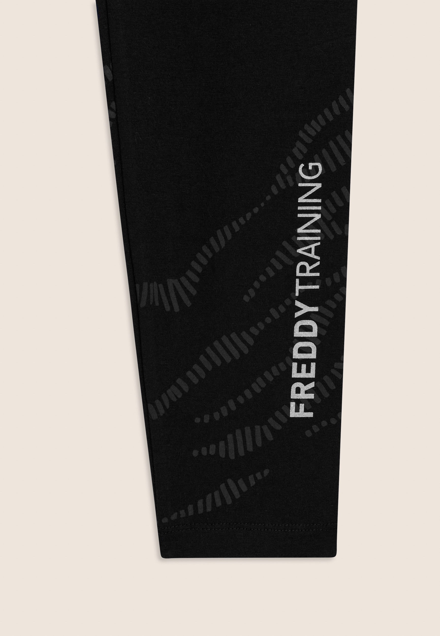 Freddy Leggings 7/8 con Motivo Grafico e Logo Nero