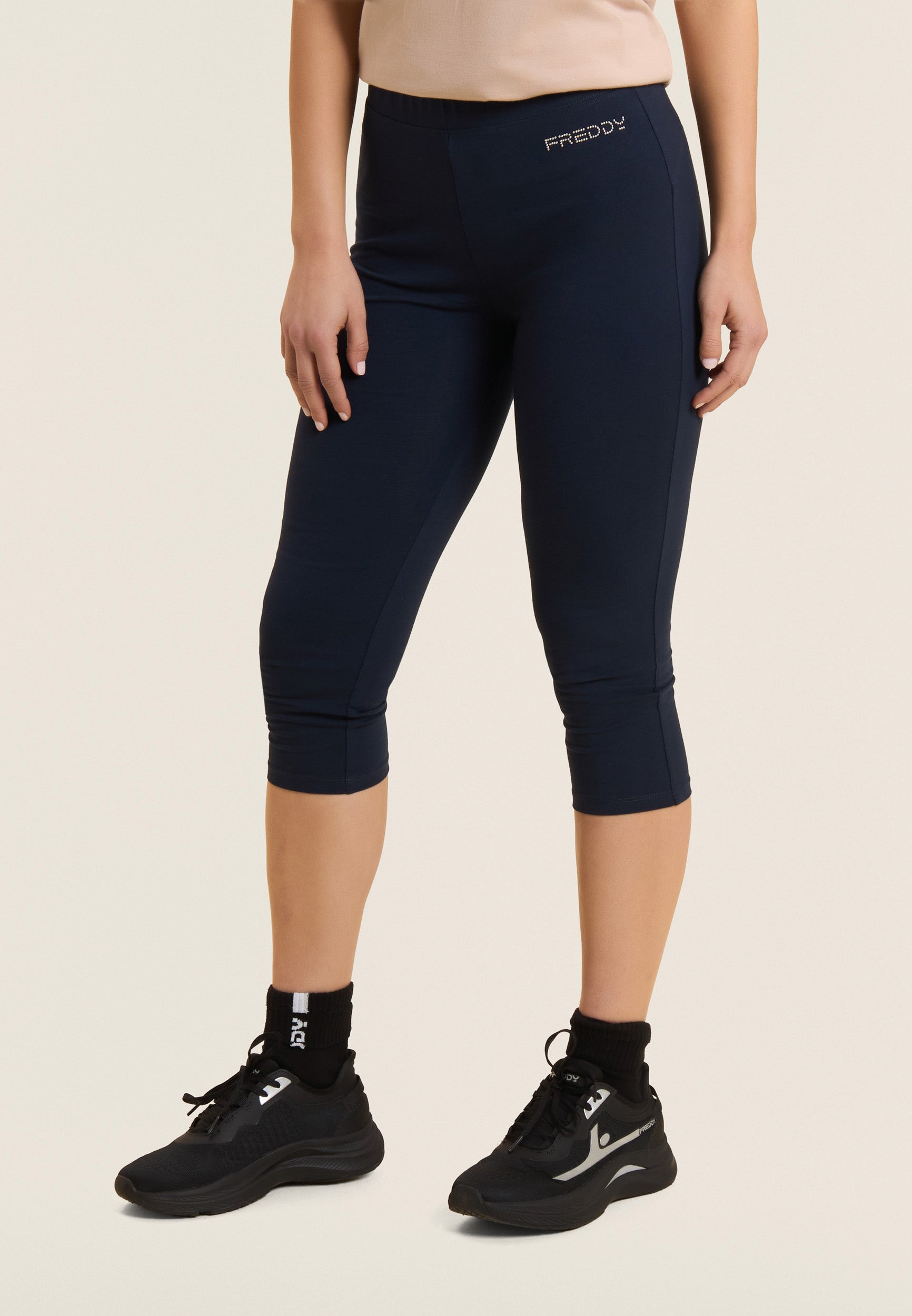Freddy Leggings Corsaro Basic Core in Cotone Stretch Blu