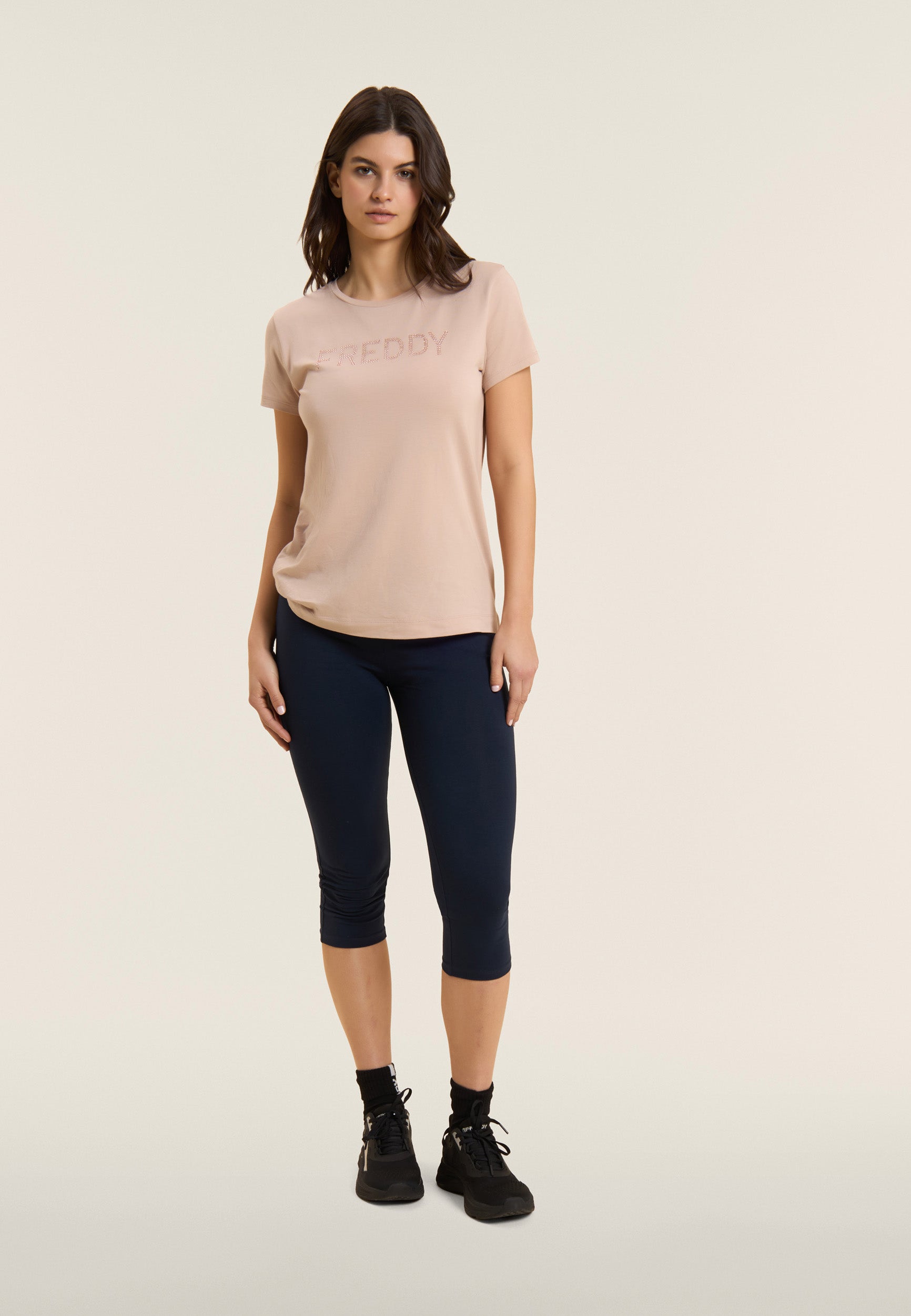 Freddy Leggings Corsaro Basic Core in Cotone Stretch Blu