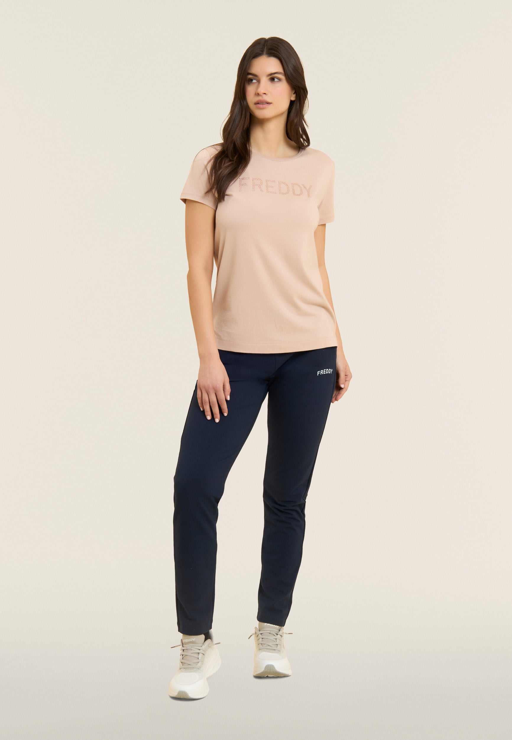 Freddy Pantalone a Fondo Dritto con Coulisse Blu
