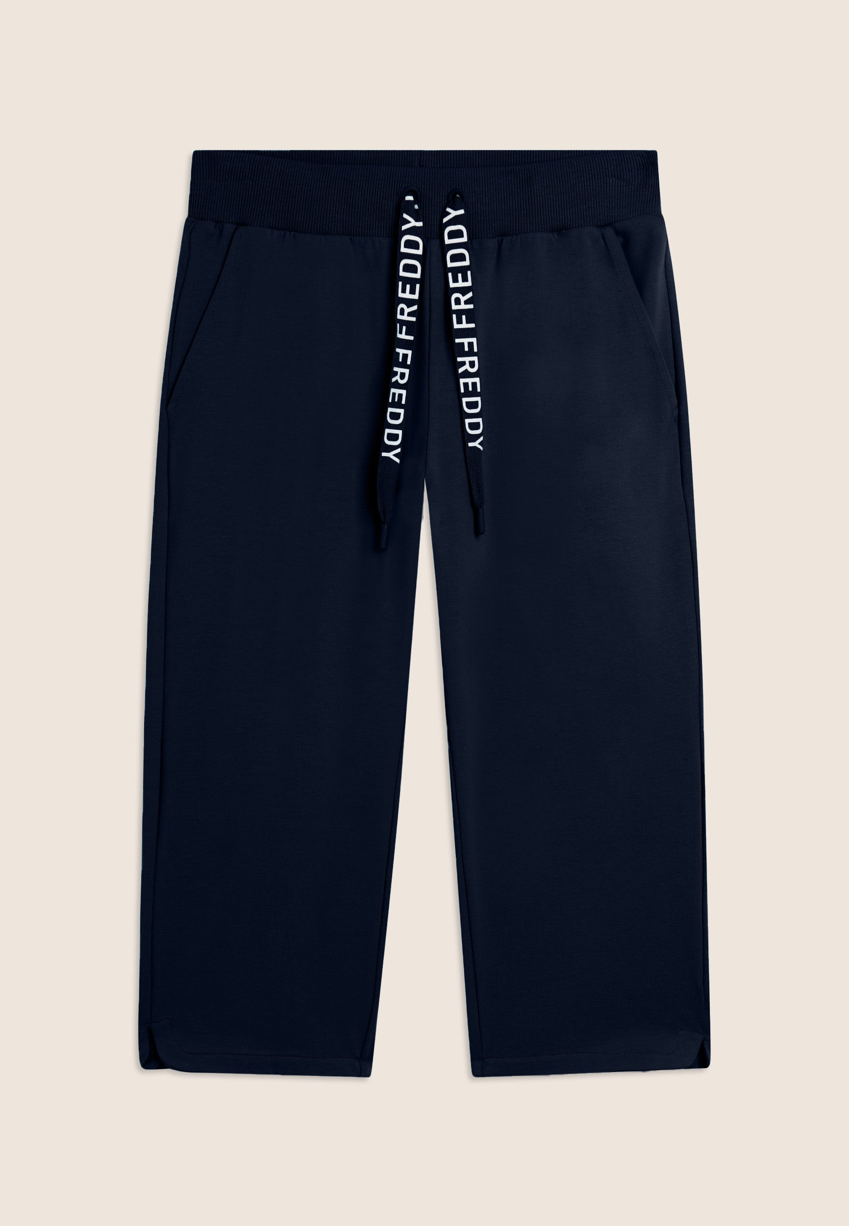 Freddy Pantalone Corsaro con Fondo Stondato e Logo Blu