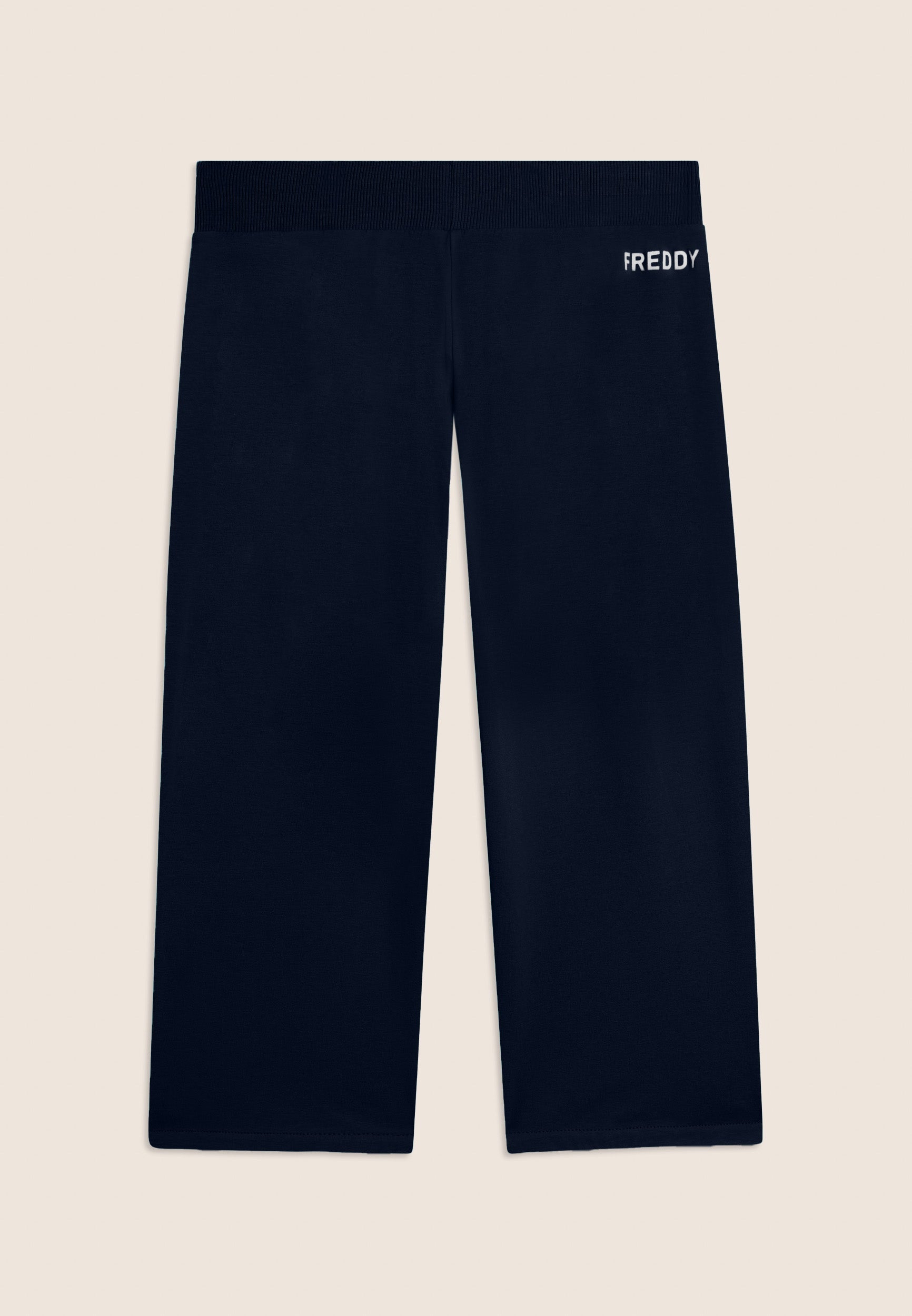 Freddy Pantalone Corsaro con Fondo Stondato e Logo Blu