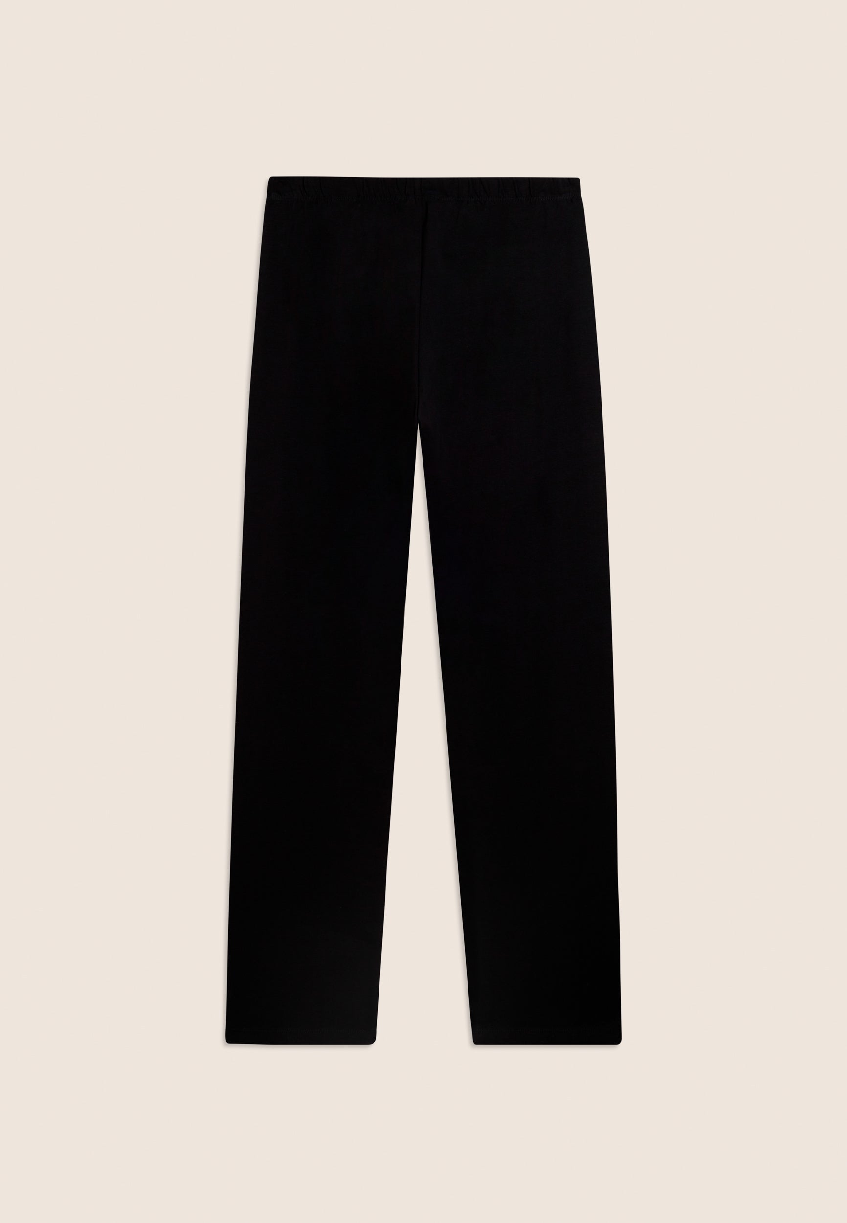 Freddy Pantalone Dritto in Jersey di Cotone Stretch Nero