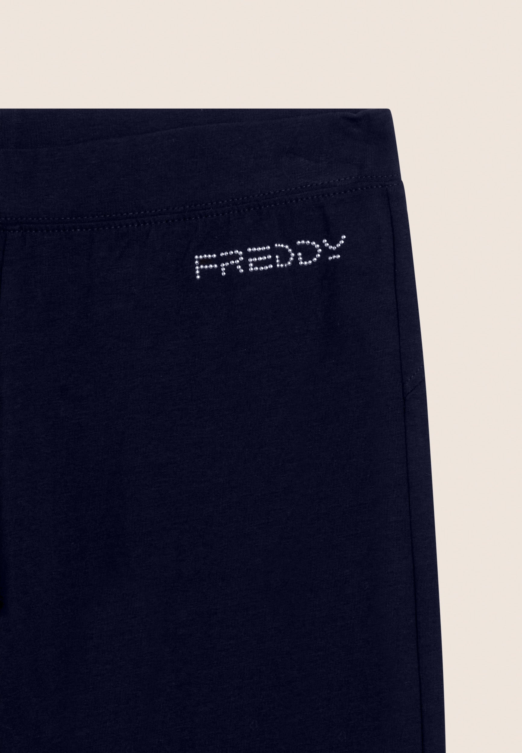 Freddy Pantalone Gamba Dritta con Cuciture a Cuore Blu