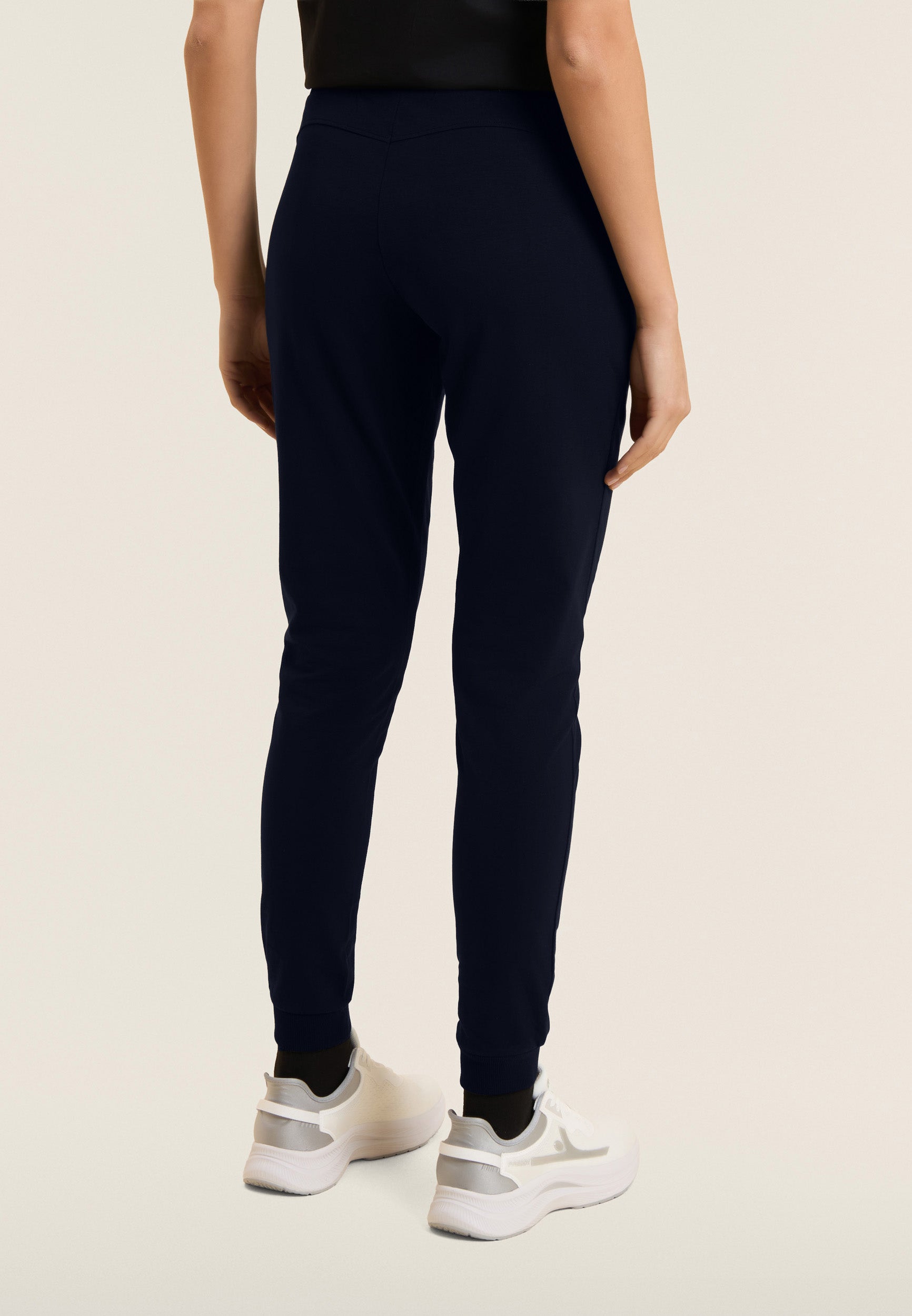 Freddy Pantalone Pantaloni Sportivi con Polsini e Vita in Costina Blu