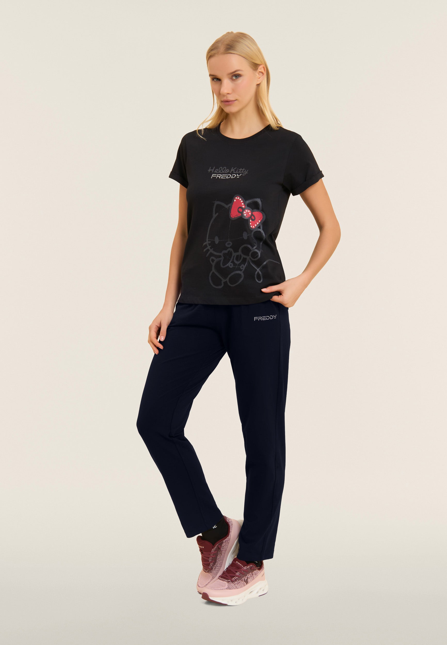Freddy Pantalone Regular con Vita in Costina Blu