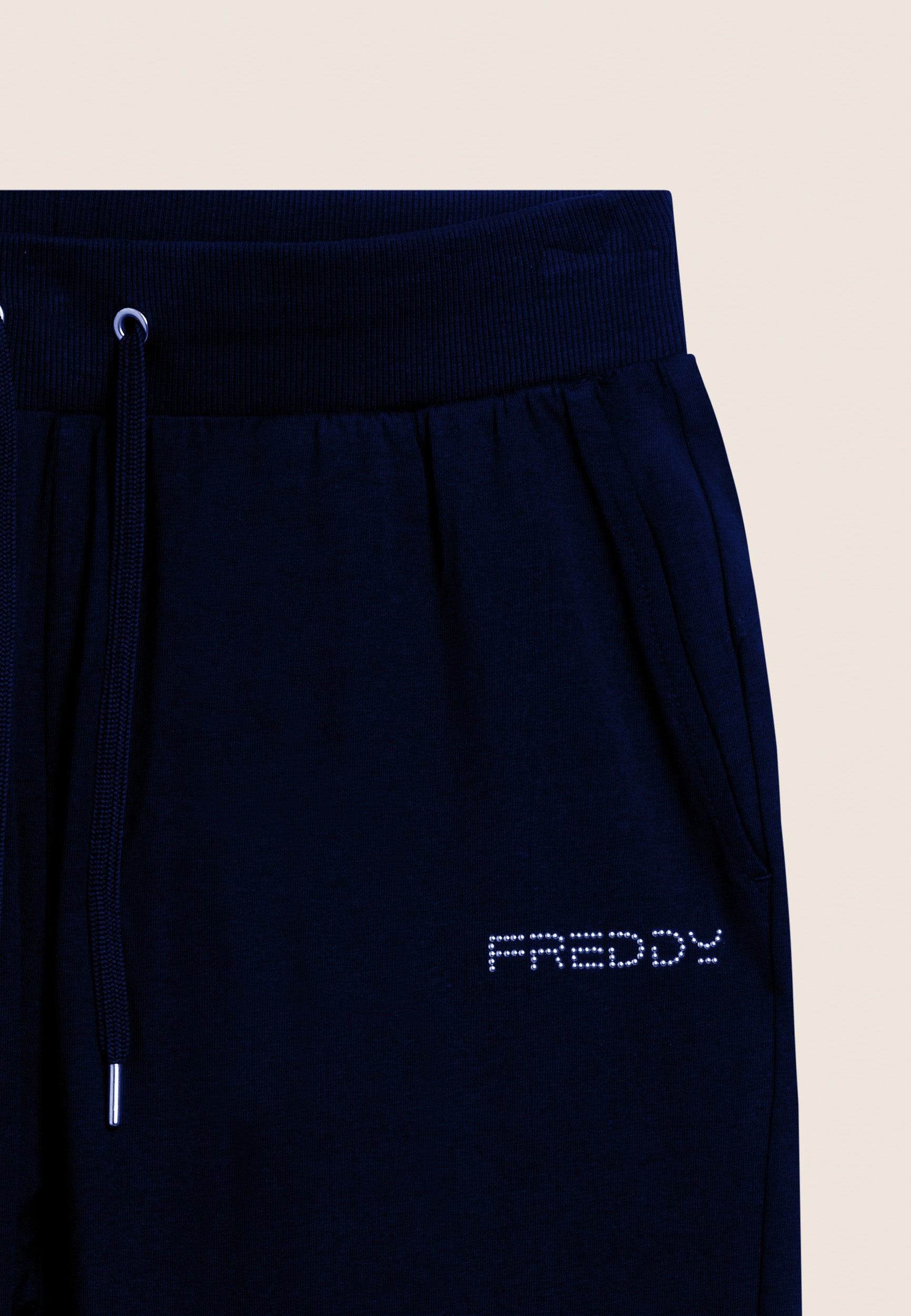 Freddy Pantalone Regular con Vita in Costina Blu