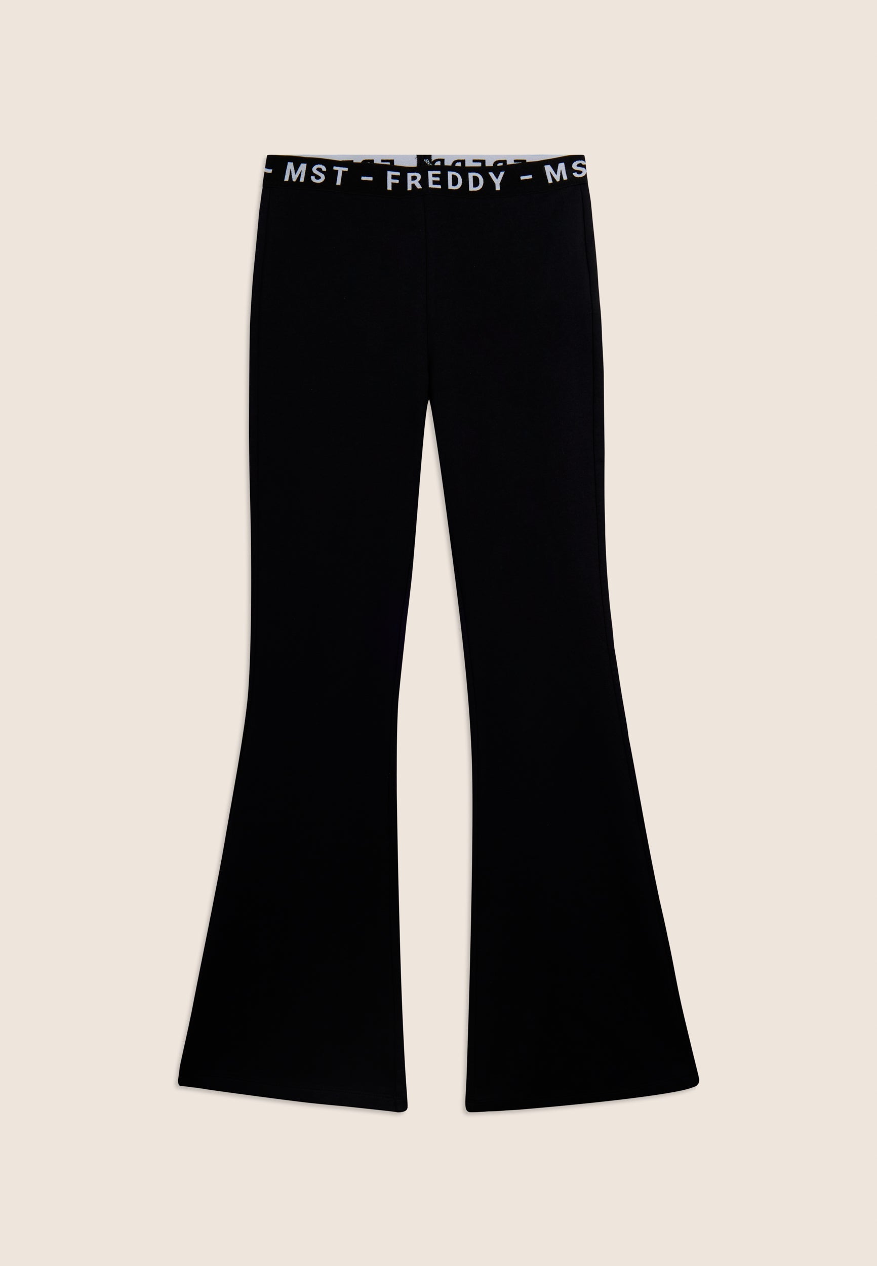 Freddy Pantalone Sportivo Aderente Super Flare Nero