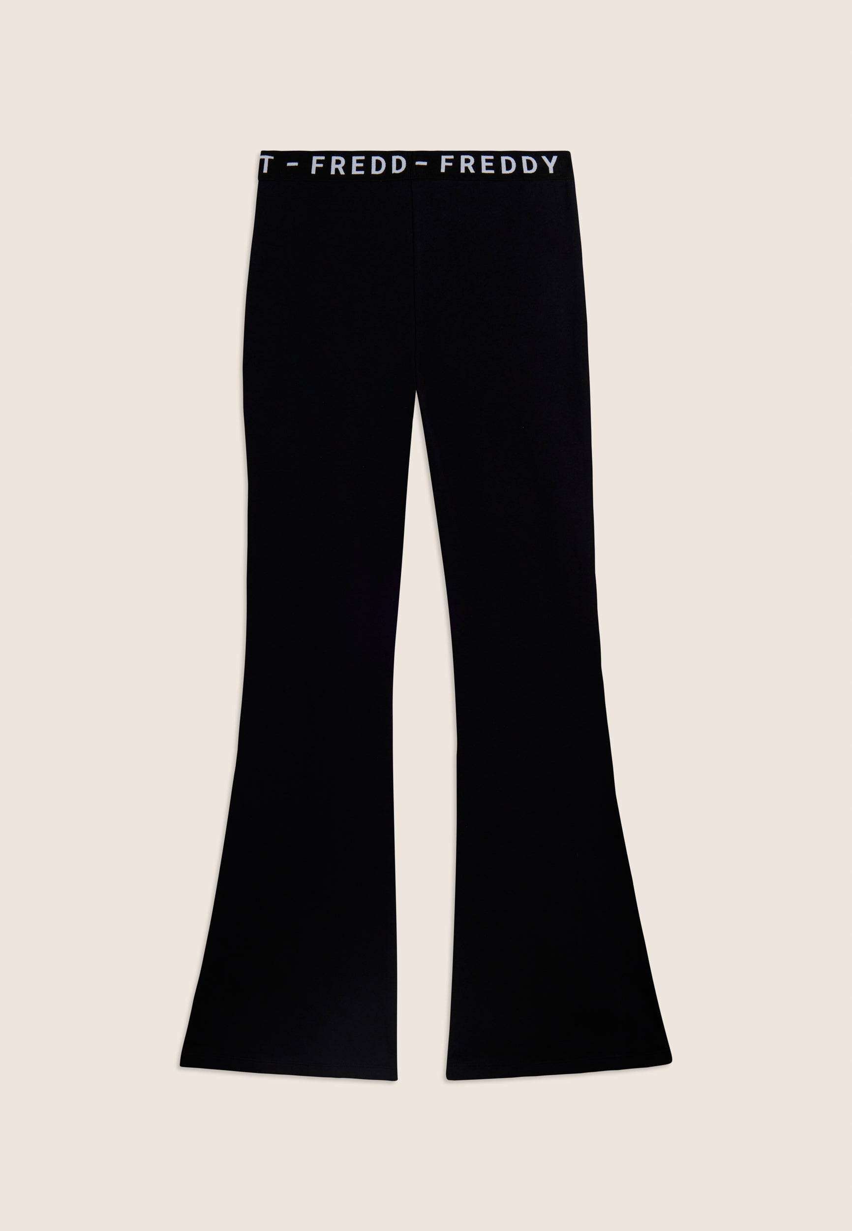 Freddy Pantalone Sportivo Aderente Super Flare Nero