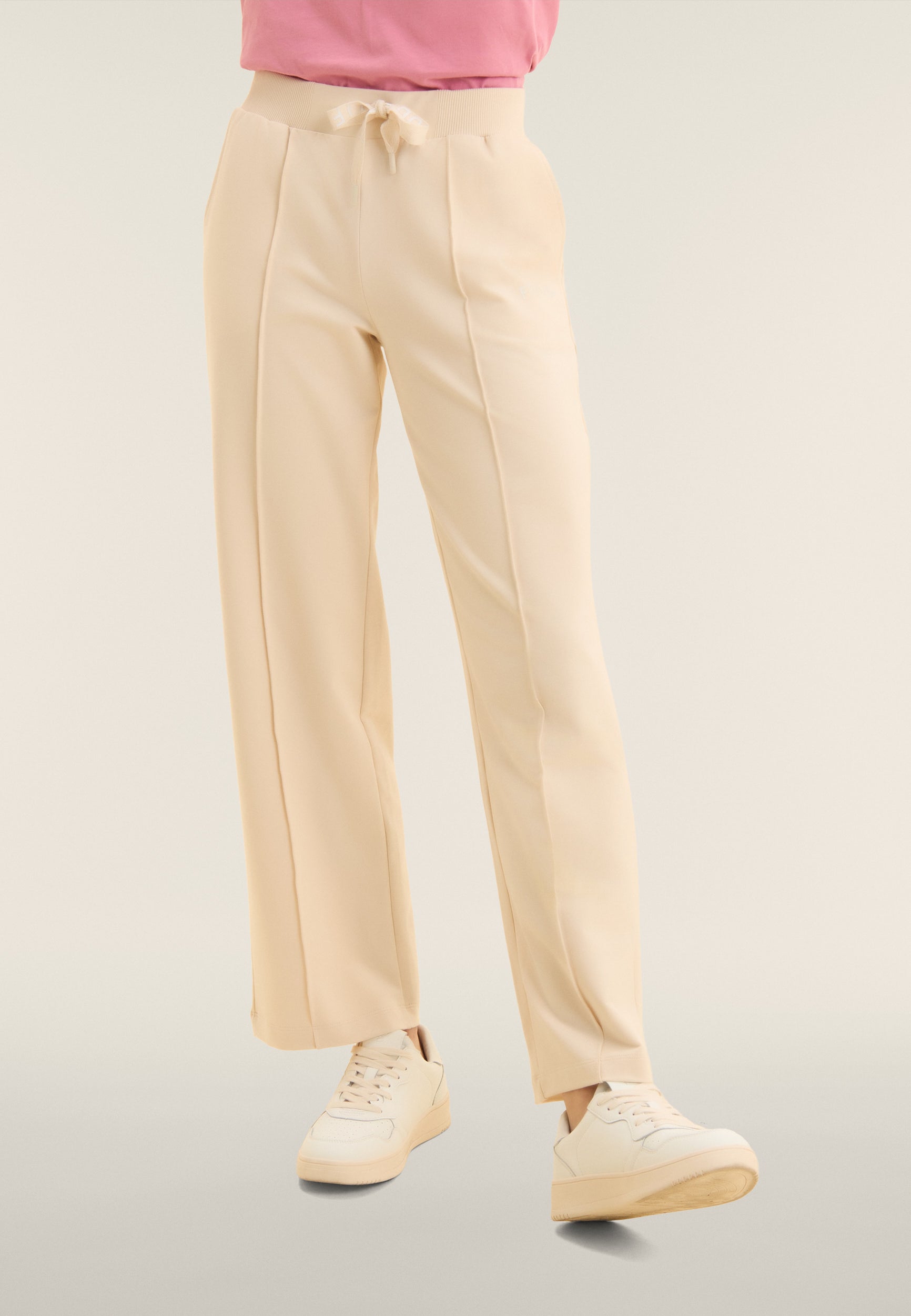 Freddy Pantalone Wide Leg con Coulisse Logata Grigio