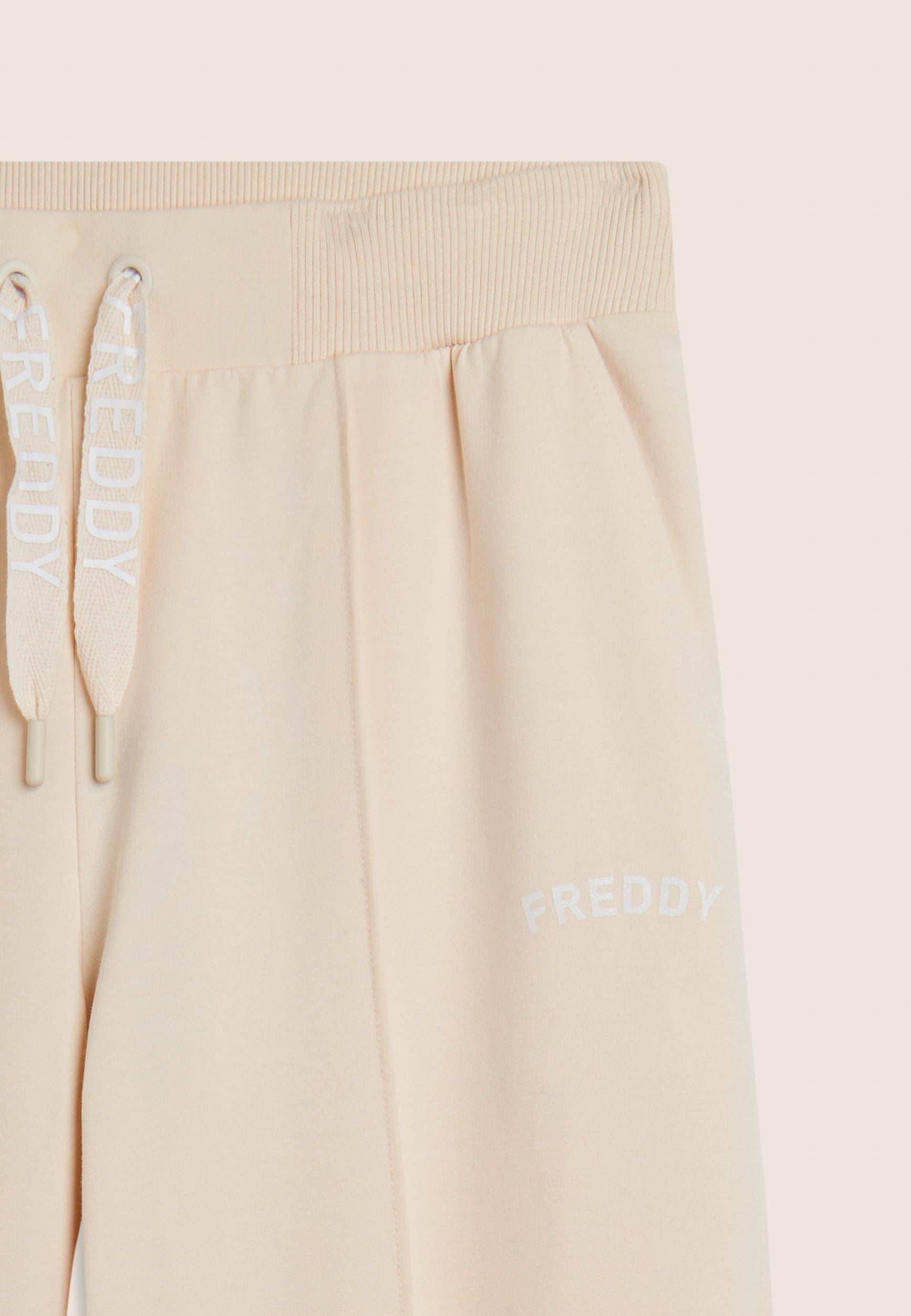 Freddy Pantalone Wide Leg con Coulisse Logata Grigio