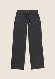 Pantaloni a Gamba Ampia Effetto Tricot con Coulisse