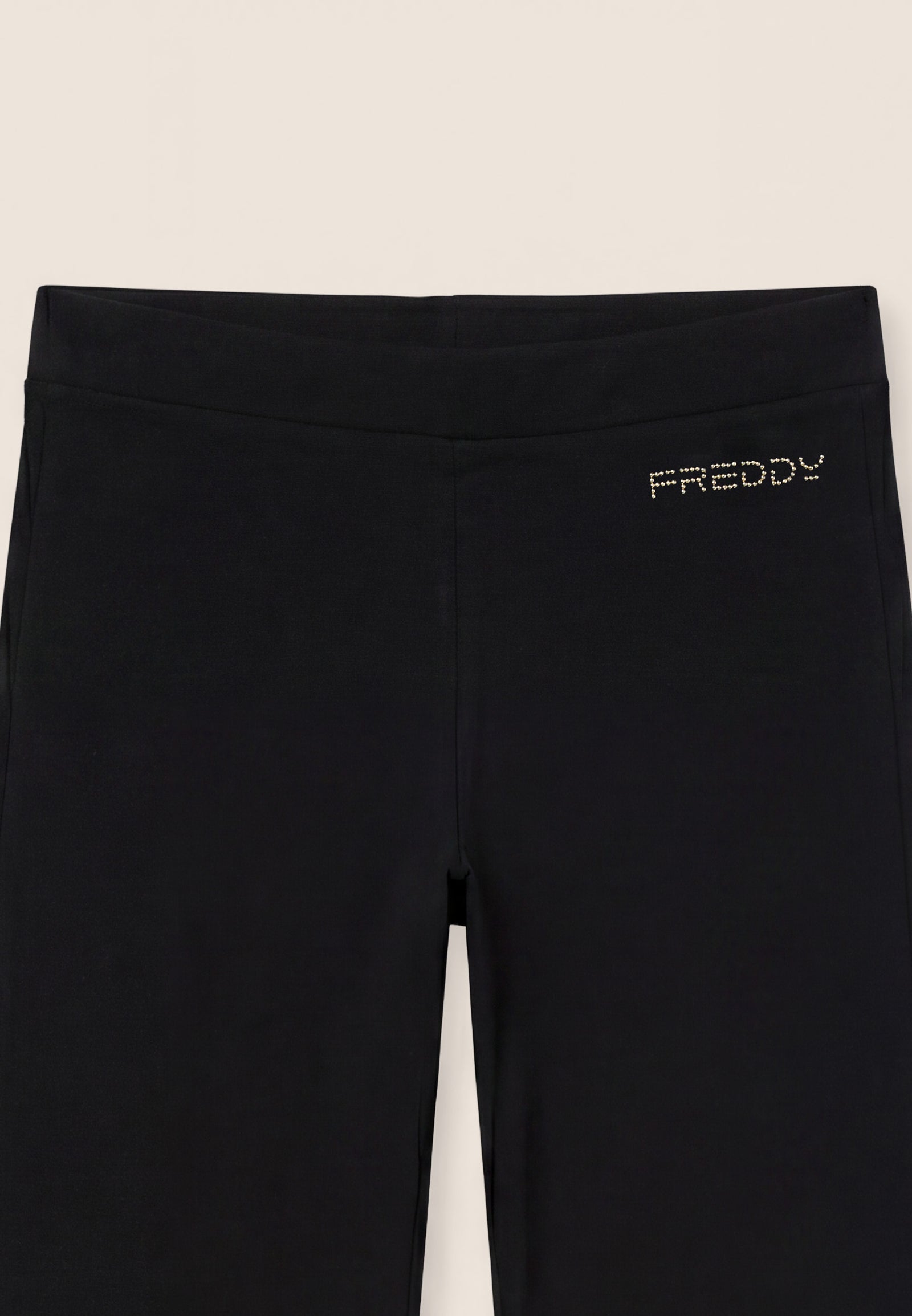 Pantaloni Regular a Gamba Dritta con Cuciture a Cuore