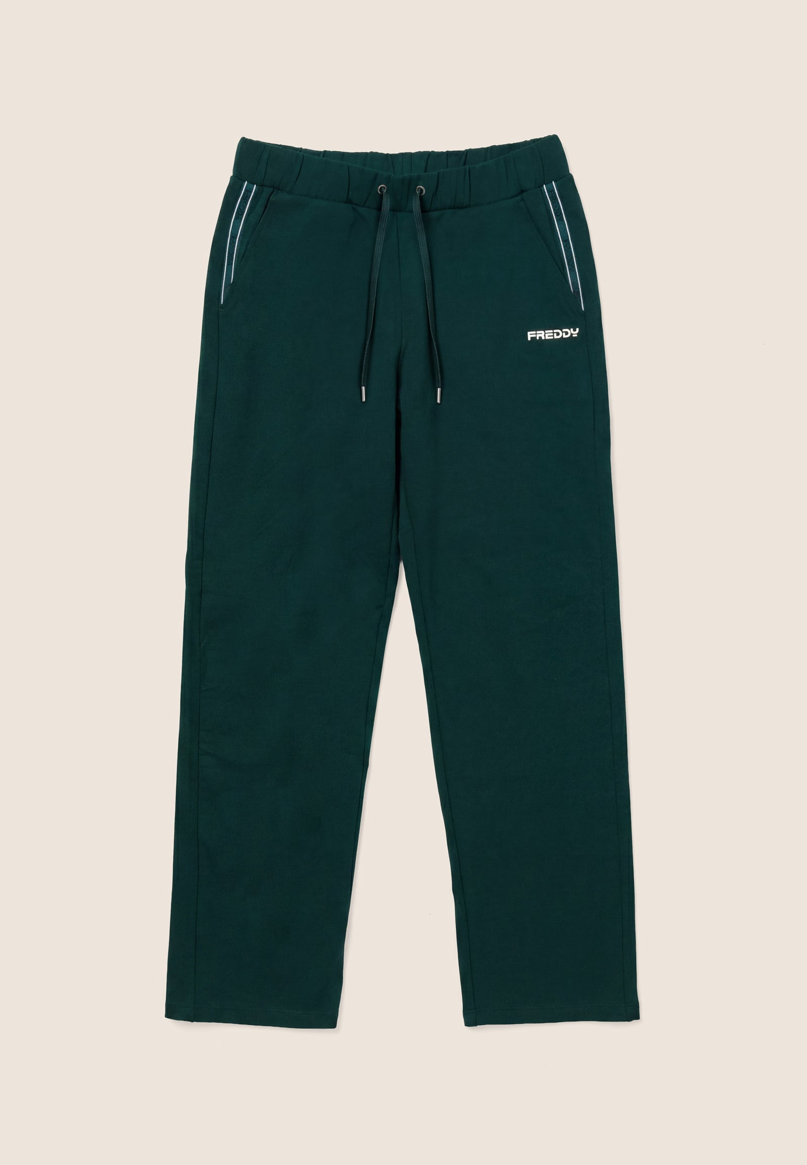Pantaloni Regular Soft Touch con Logo Laterale