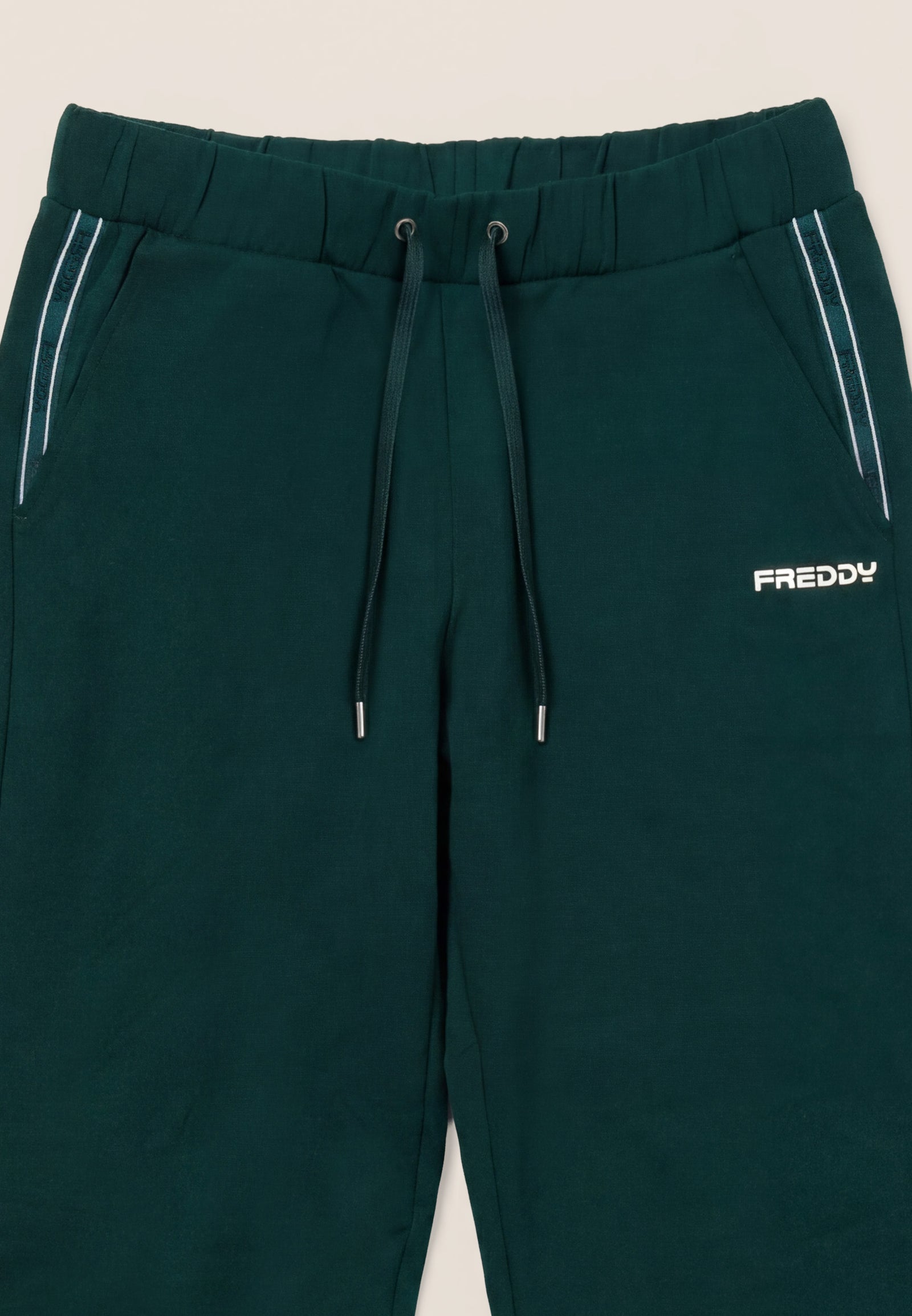Pantaloni Regular Soft Touch con Logo Laterale