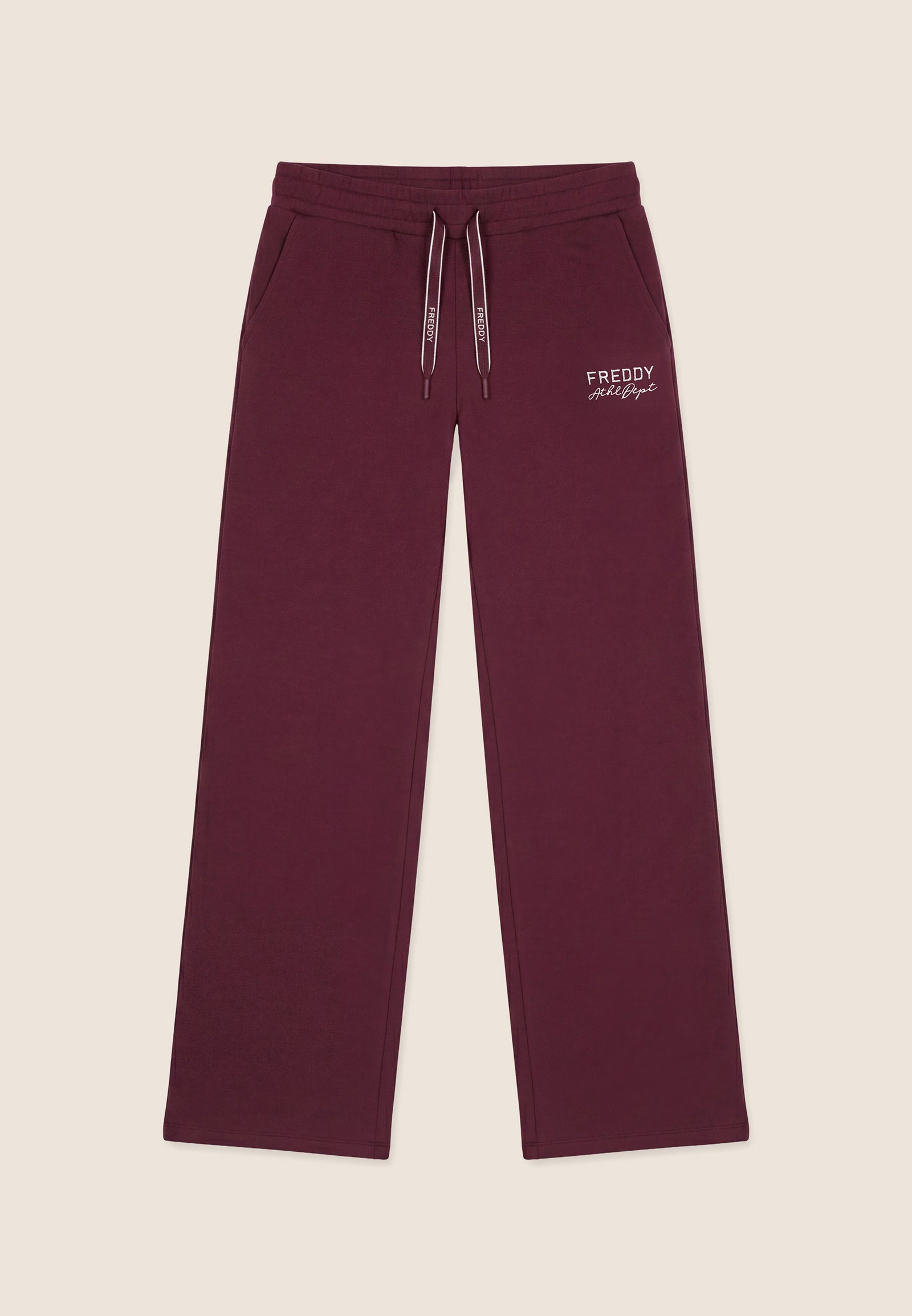 Pantaloni Sportivi in Felpa a Gamba Ampia