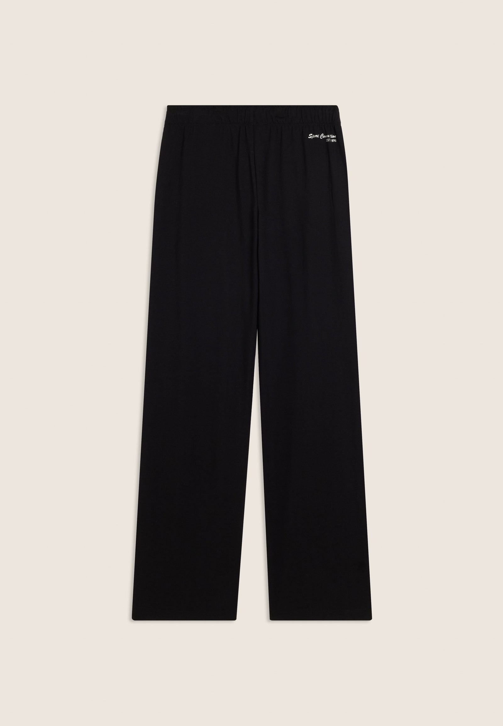 Pantaloni Sportivi Regular Fit in Maglia Elastica