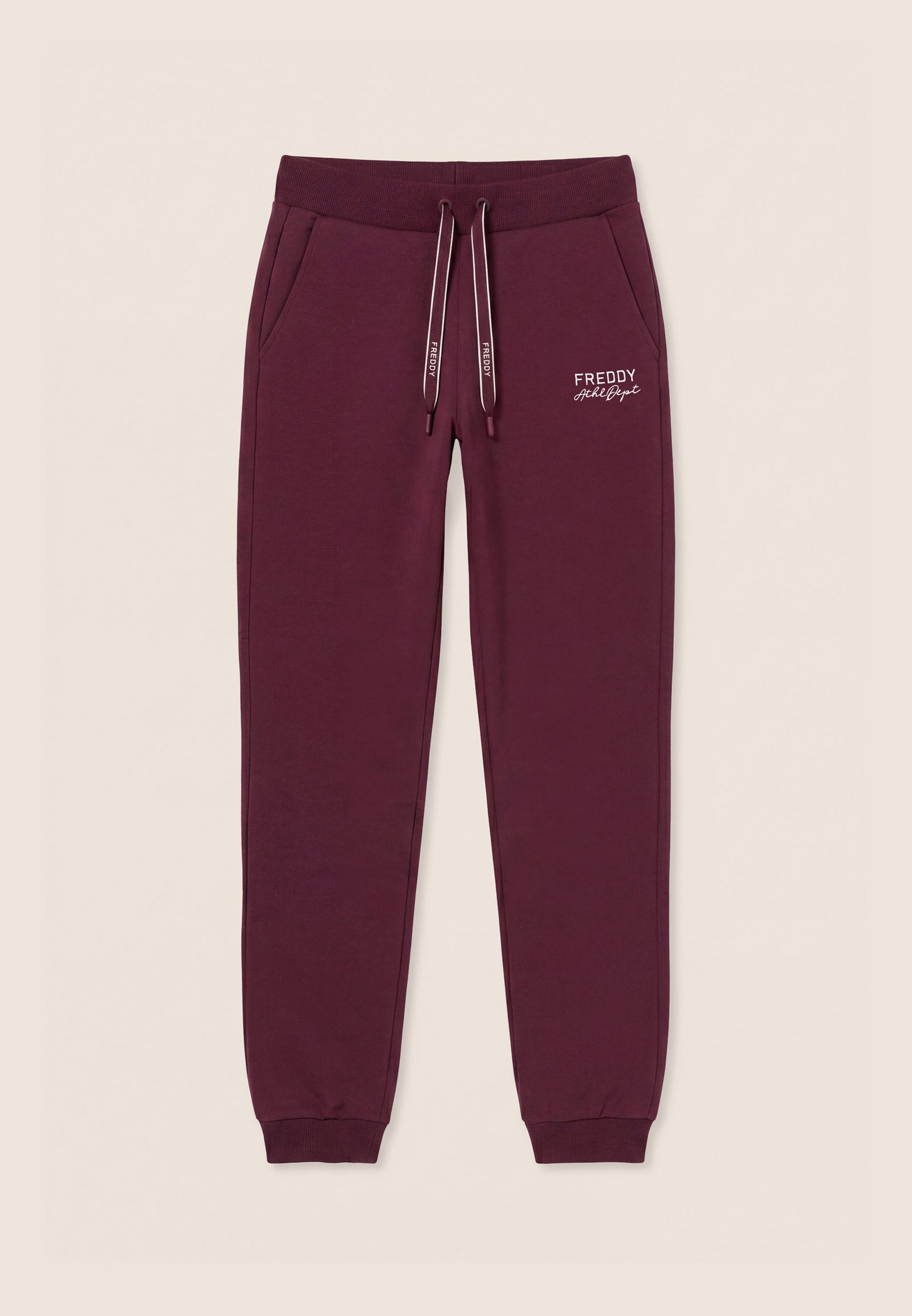 Pantaloni Sportivi Regular in Felpa con Polsini