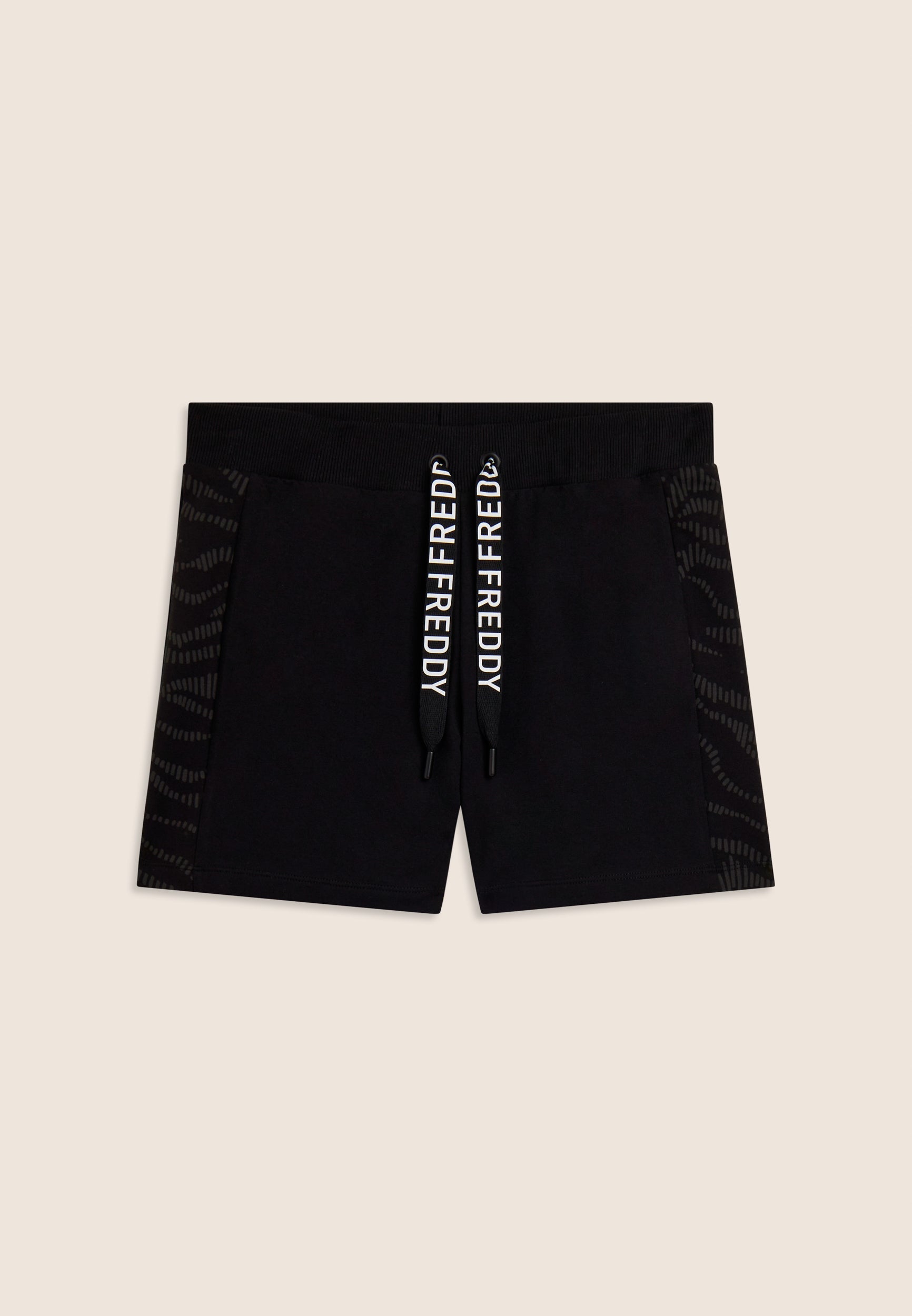 Freddy Shorts con Motivo Grafico e Logo Nero