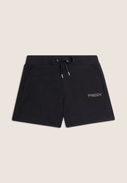 Freddy Shorts Pantaloncini Sportivi con Coulisse Nero
