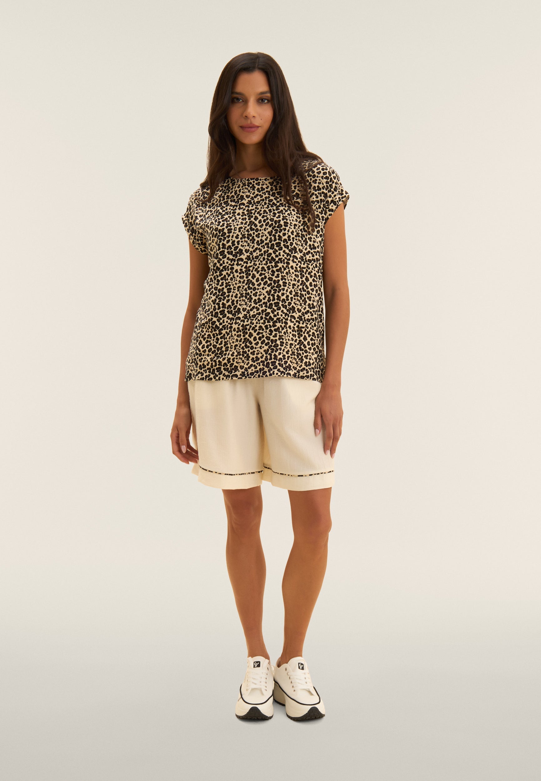 Freddy T-Shirt Animalier Viscosa Grigio