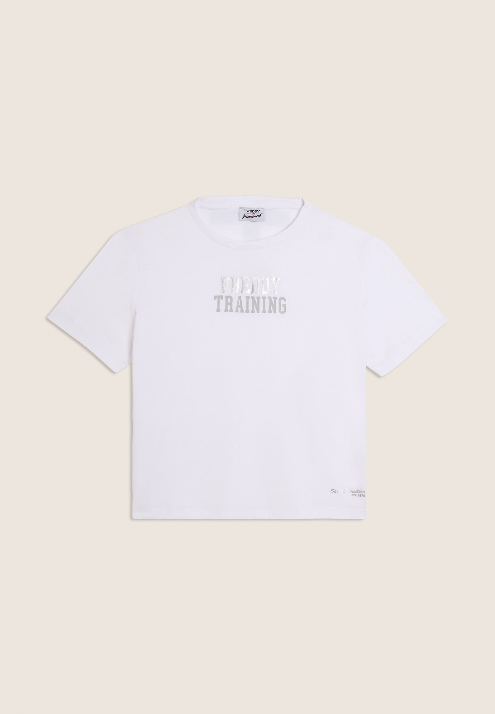 T-Shirt Comfort Fit Freddy Training con Dettagli Brillanti