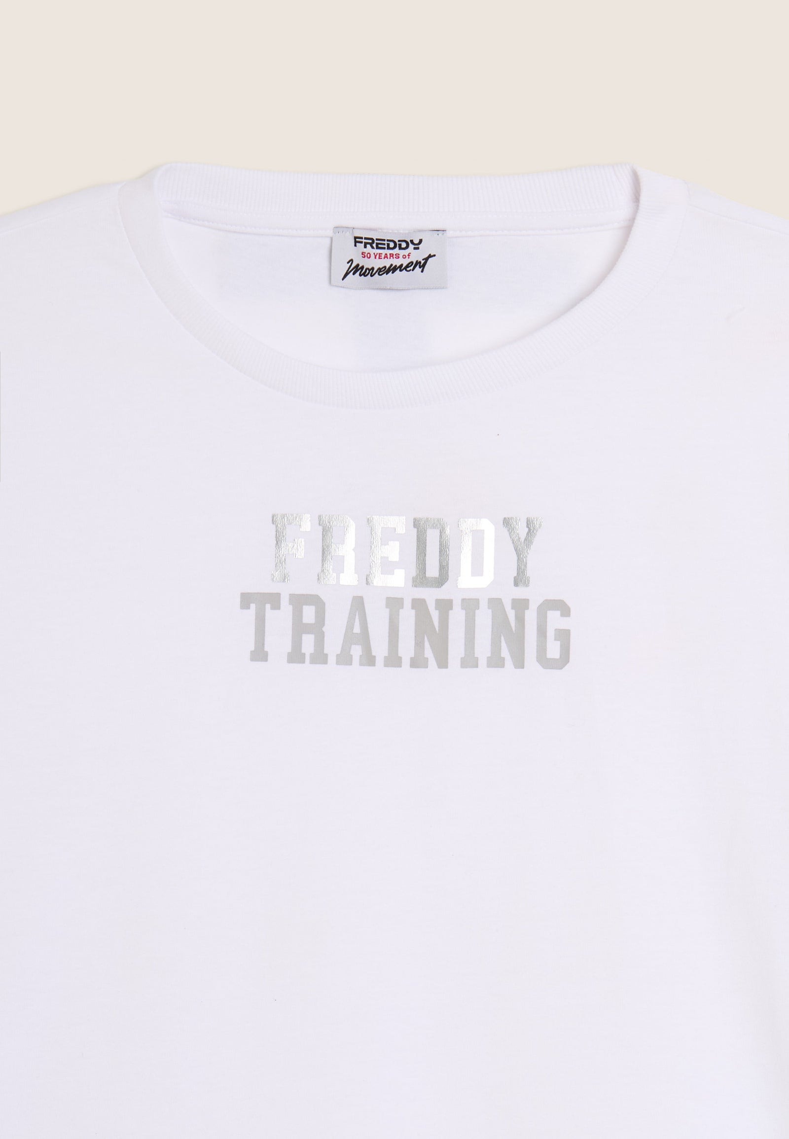 T-Shirt Comfort Fit Freddy Training con Dettagli Brillanti