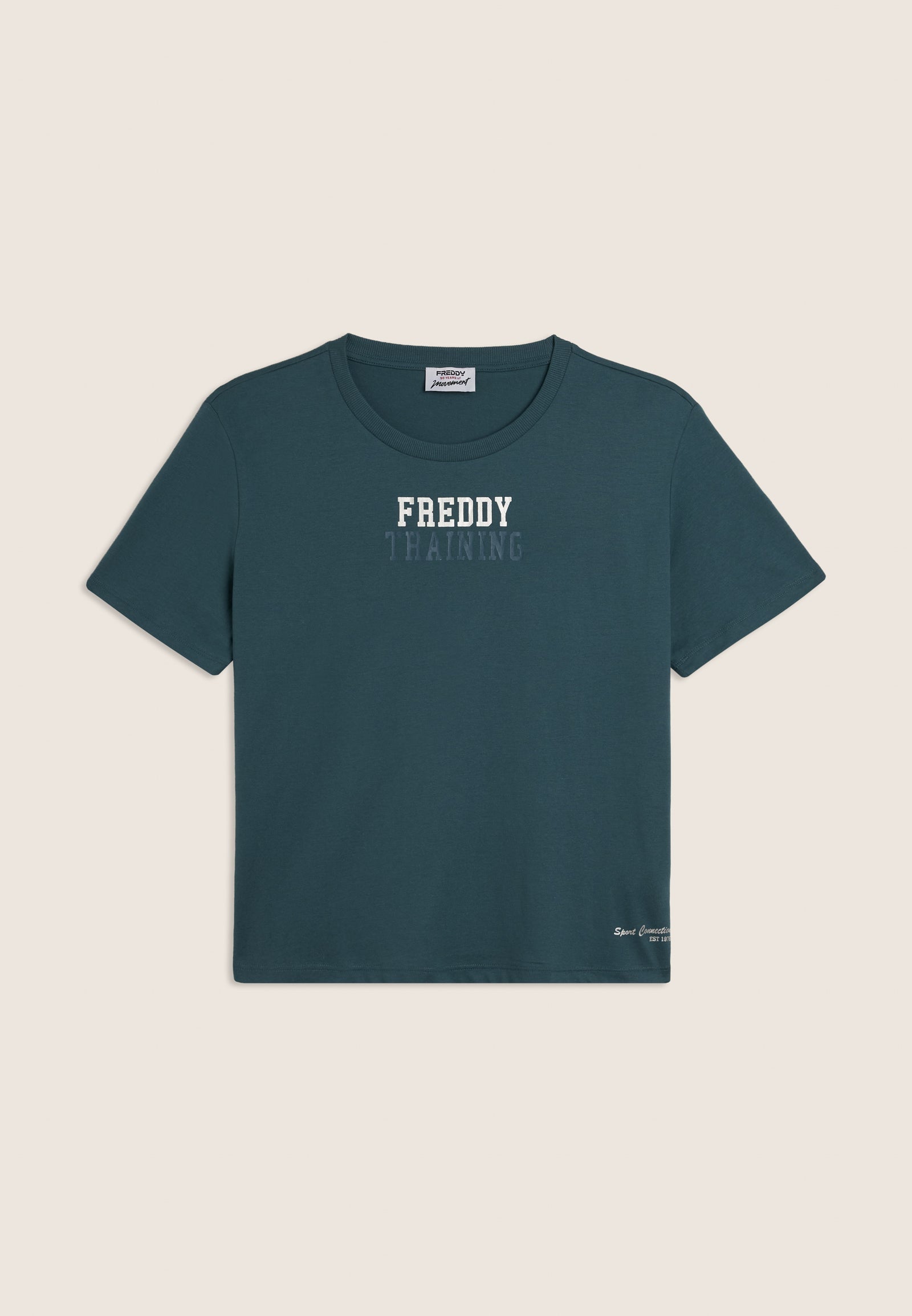 T-Shirt Comfort Fit Freddy Training con Dettagli Brillanti