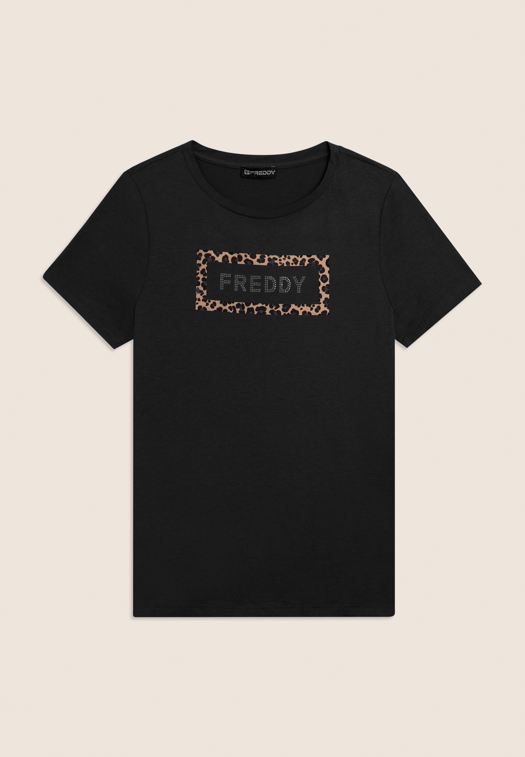 Freddy T-Shirt con Grafica Animalier Nero