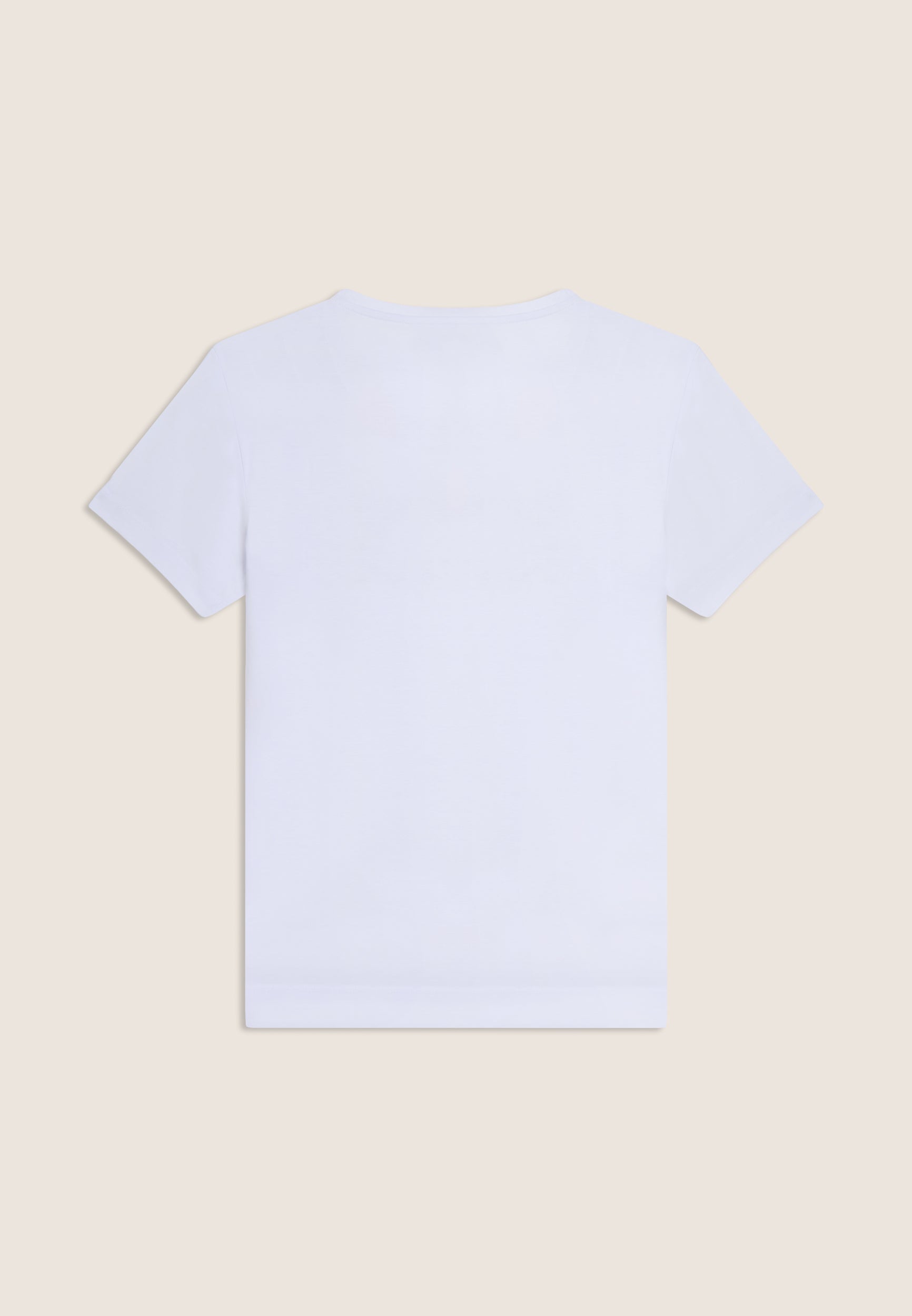 Freddy T-shirt con Logo su Grafica Ondulata Bianco